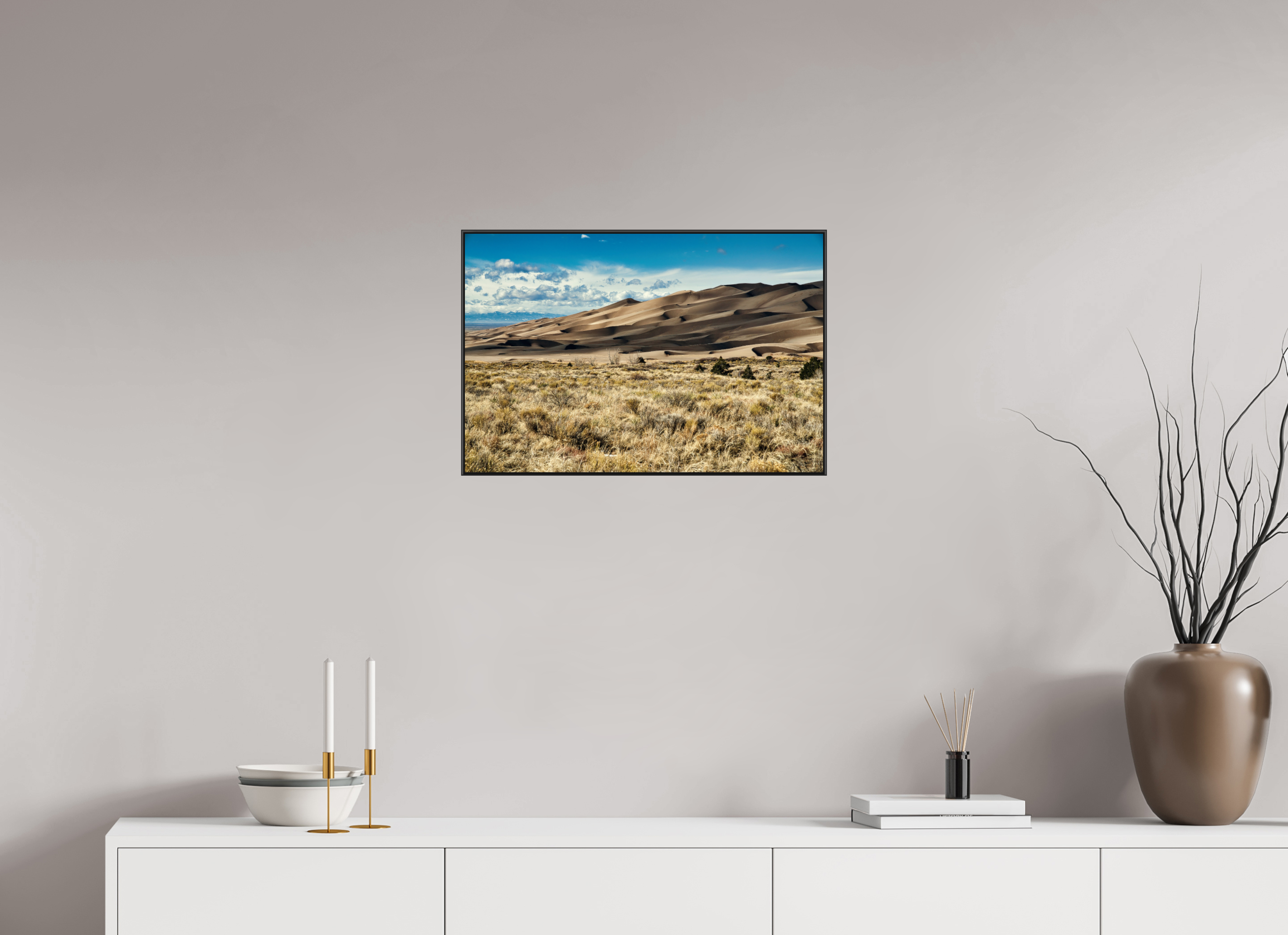 24 x 16″, Famed Aluminum (Black) Great Sand Dunes National Park