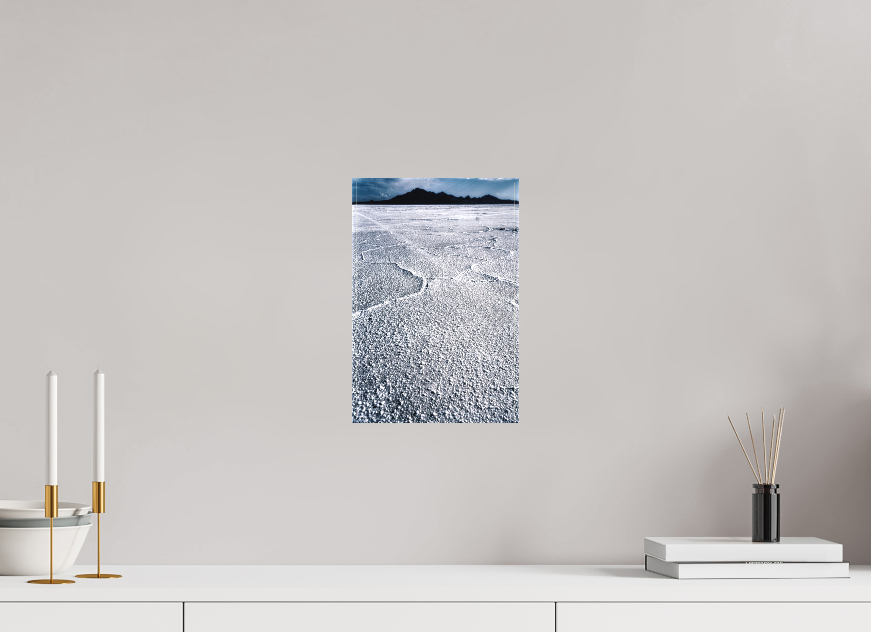 8 x 12″, Matte Canvas Bonneville Salt Flats