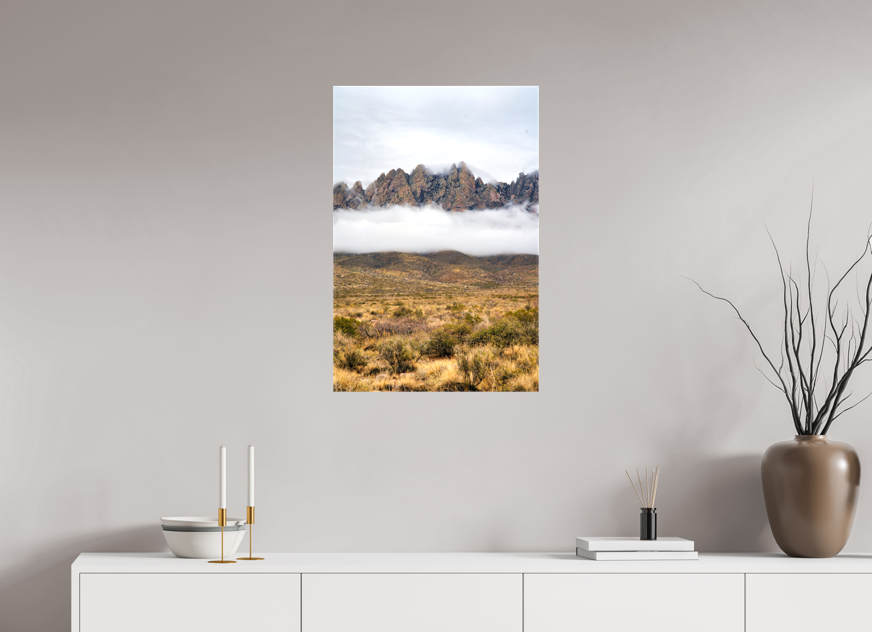 20 x 30″, Glossy Canvas Organ Mountains