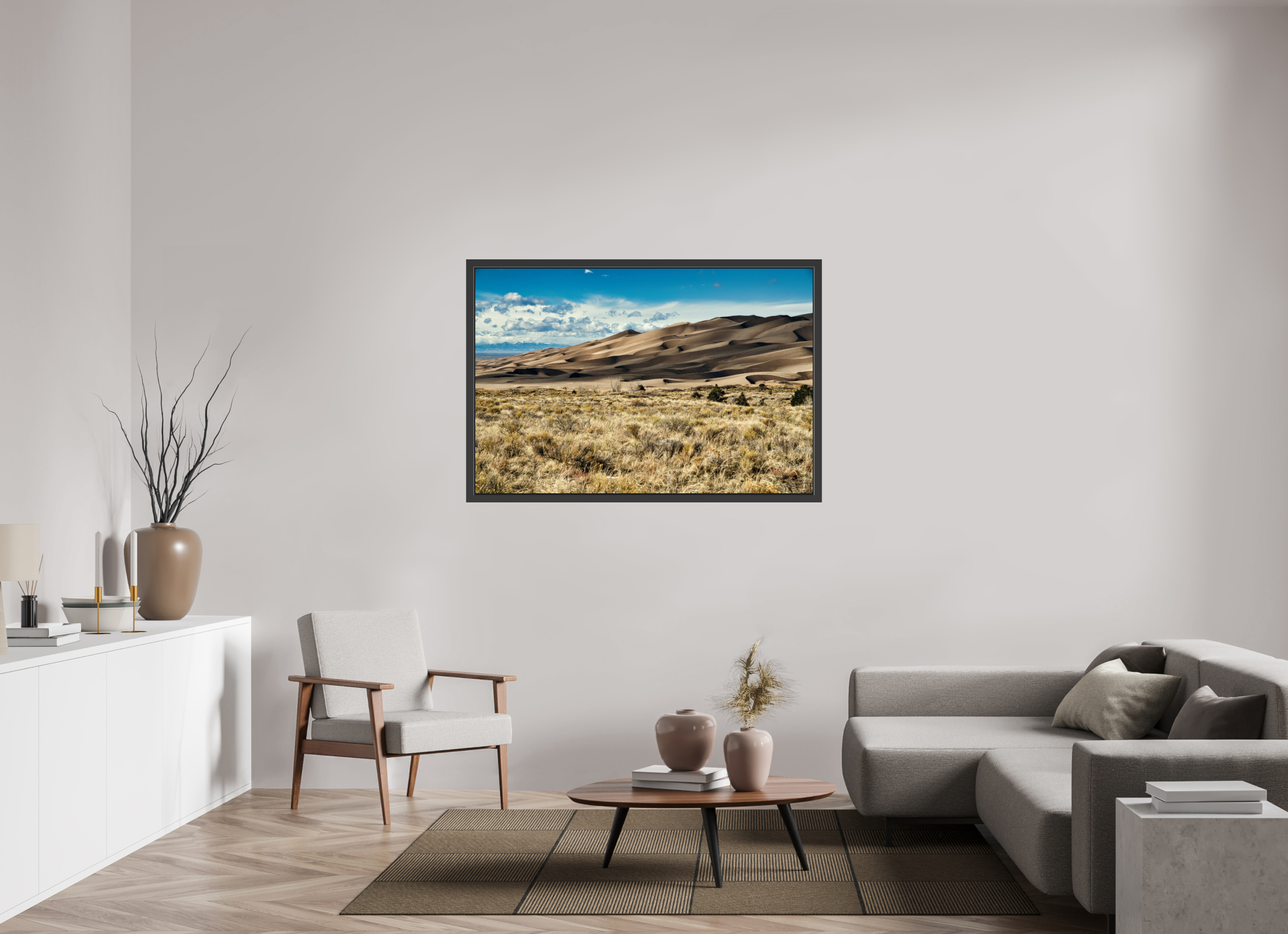 54 x 36″, Framed (Black) Great Sand Dunes National Park