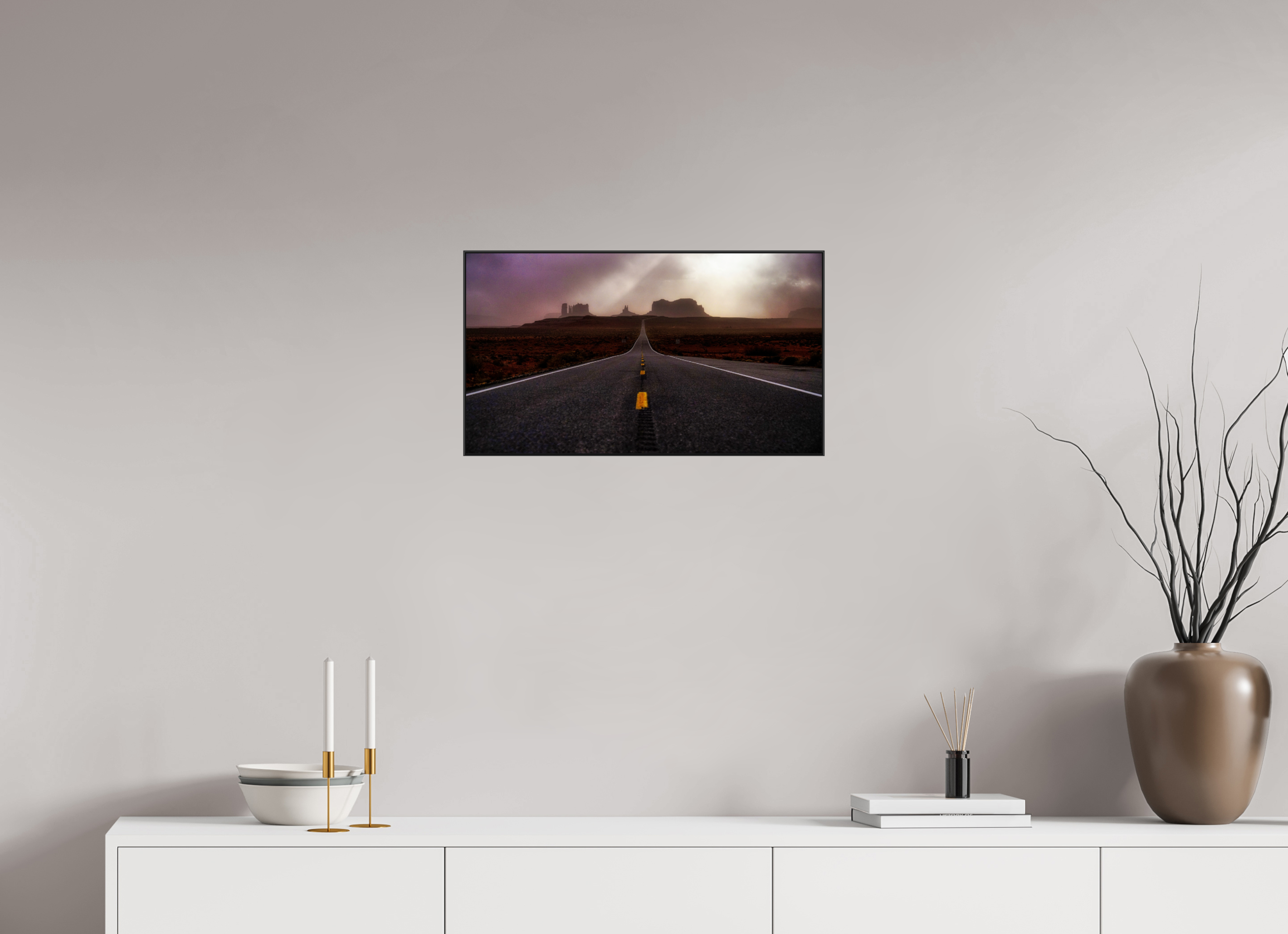 24 x 13.5″, Photo Print Aluminum (Black) Monument Valley