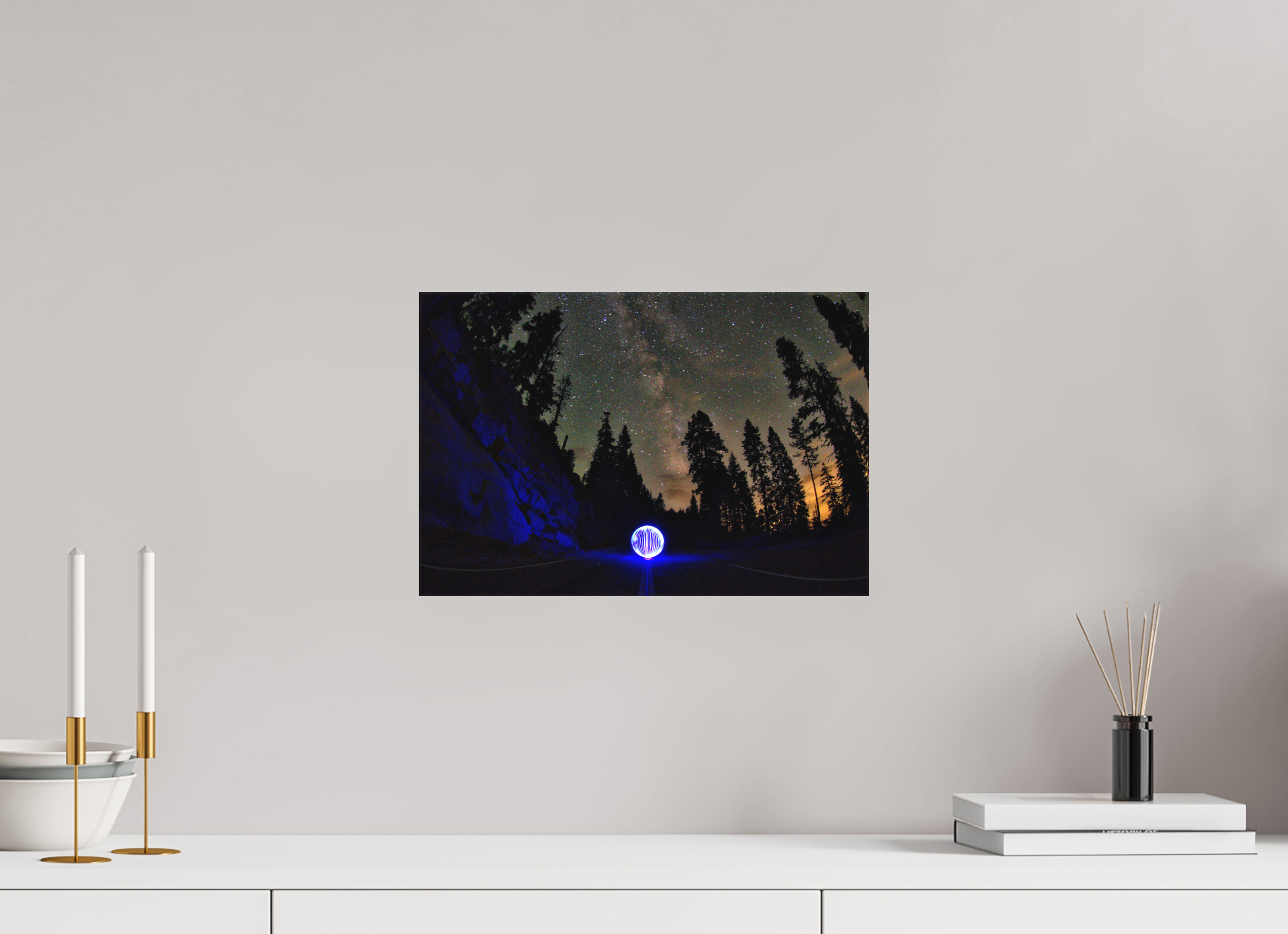 15 x 10″, Matte Canvas Blue Orb at Sequoia National Park