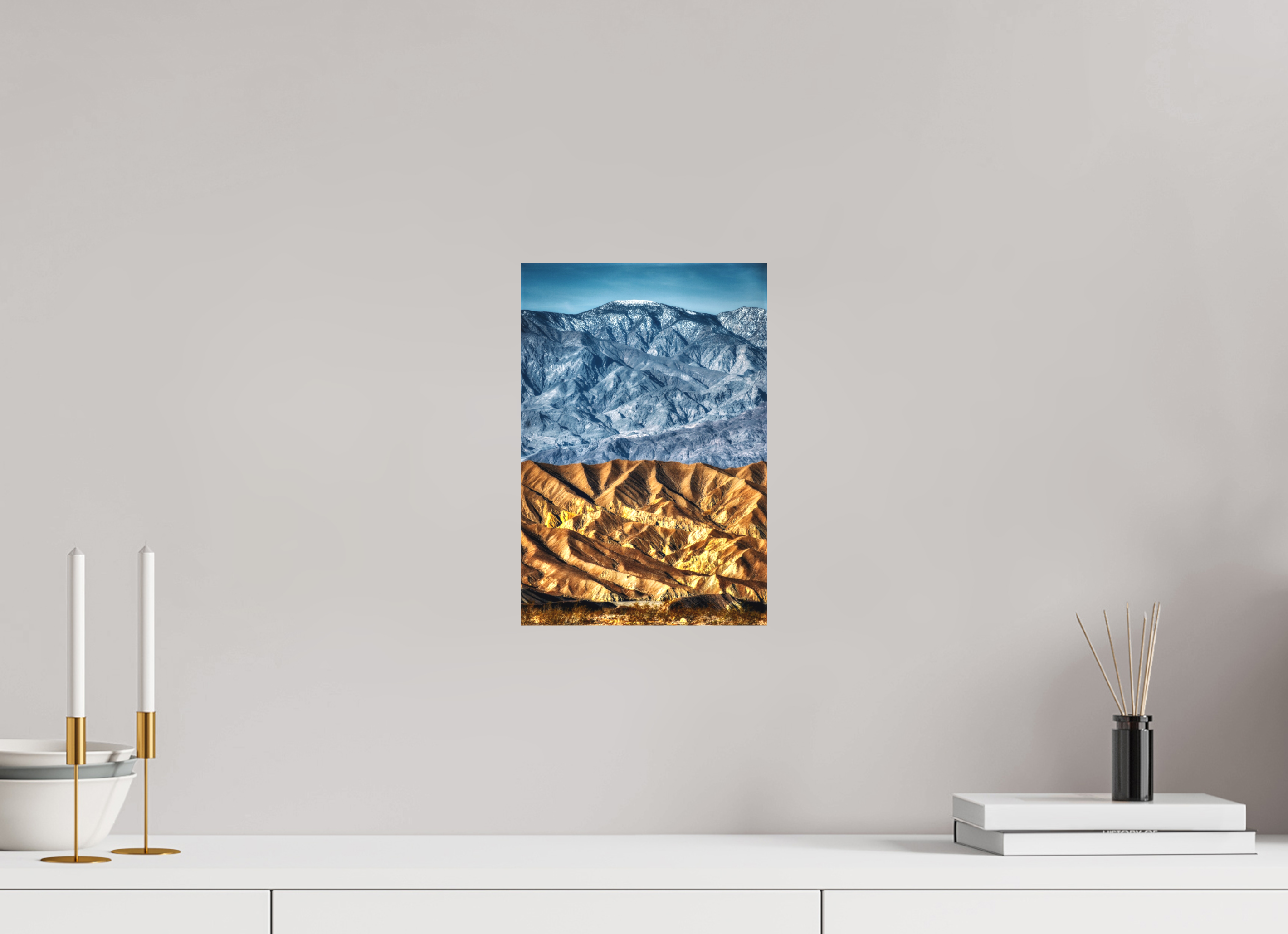 8 x 12″, Matte Canvas Death Valley Mountains