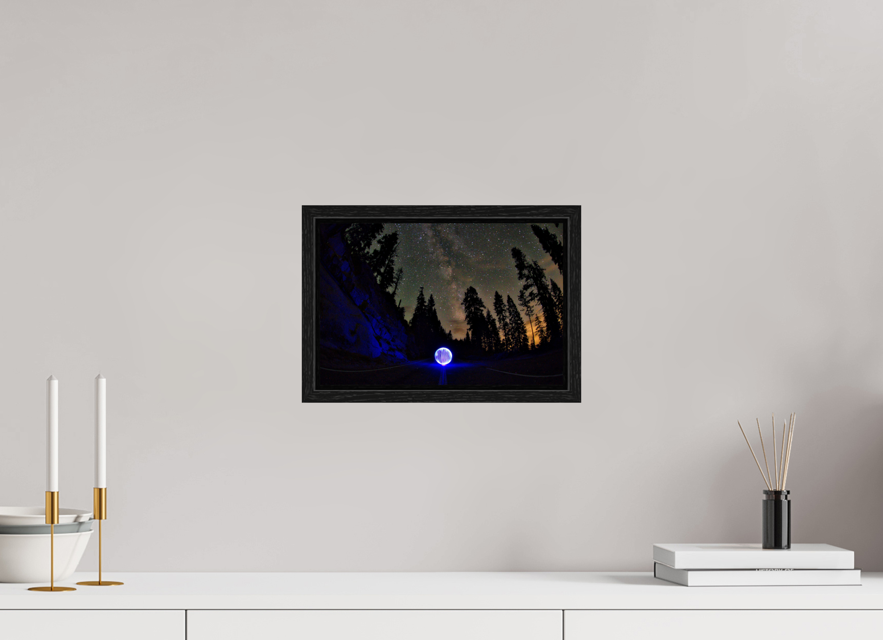 12 x 8″, Floater Frame Blue Orb at Sequoia National Park