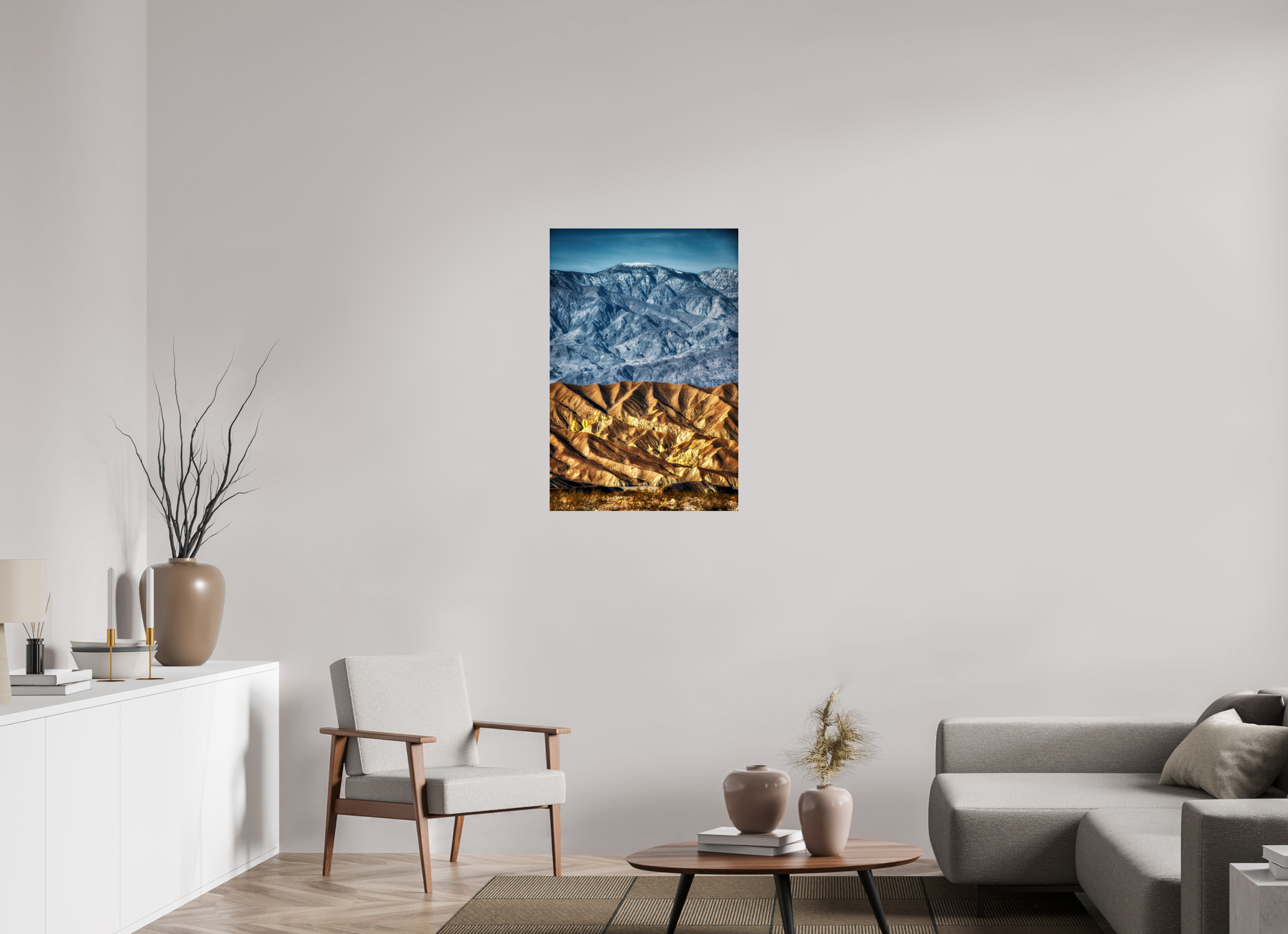 24 x 36″, Glass Death Valley Mountains
