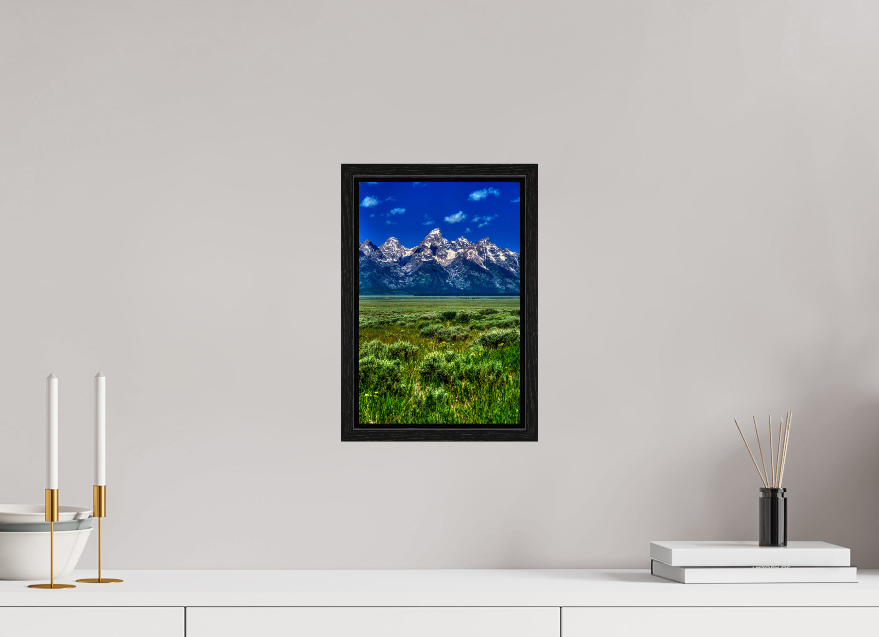 8 x 12″, Floater Frame The Grand Tetons