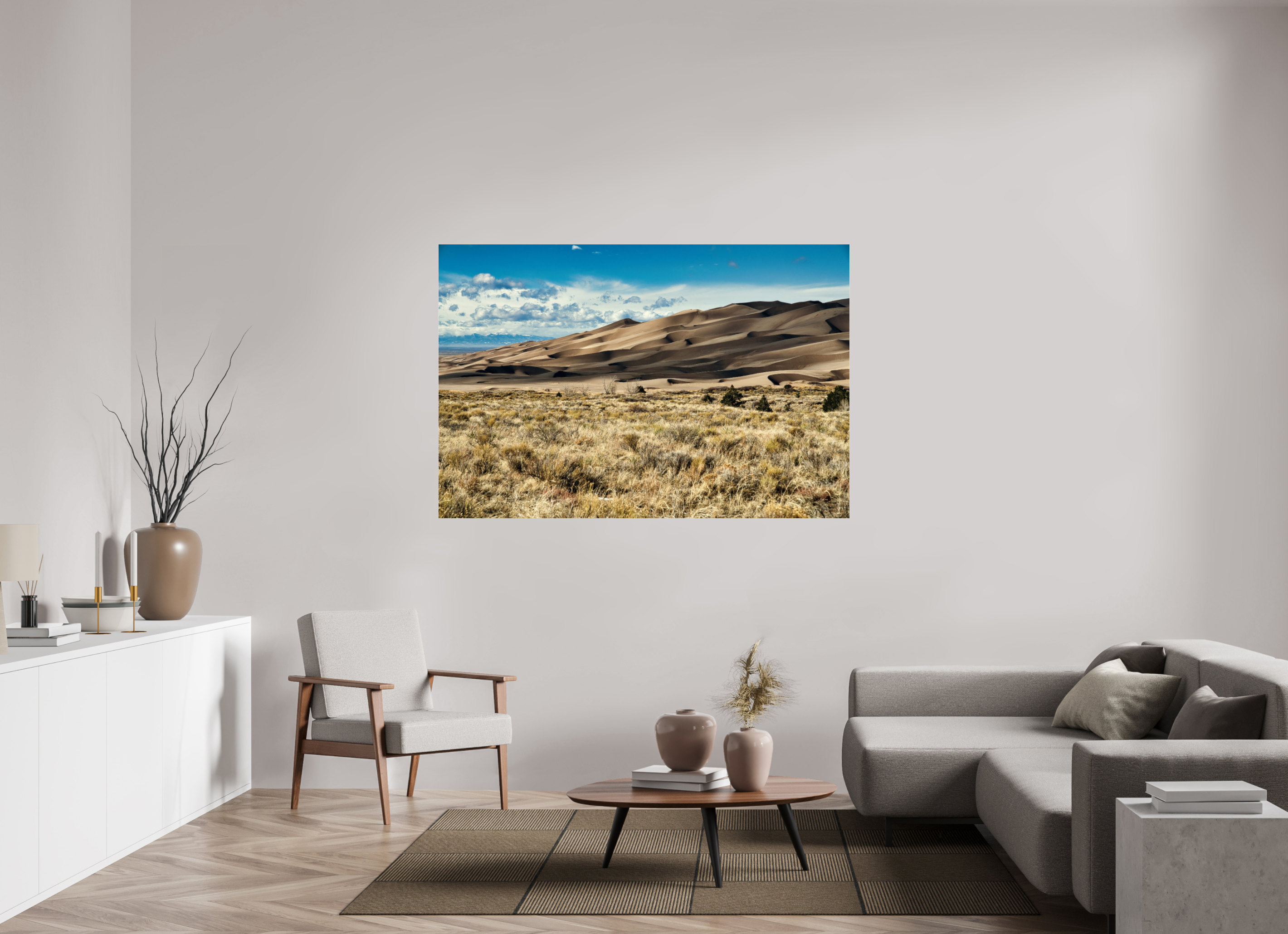 66 x 44″, Glass Great Sand Dunes National Park