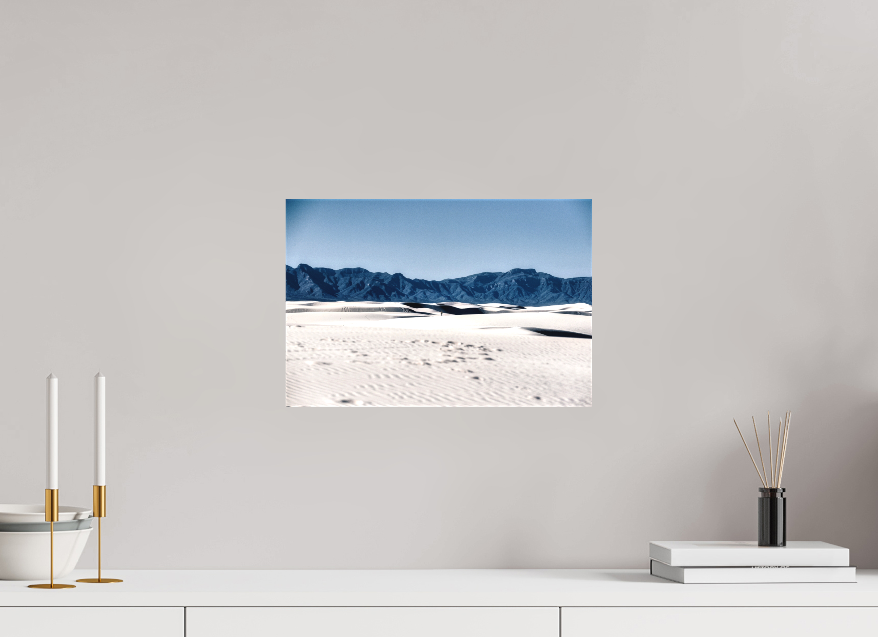 15 x 10″, Matte Canvas Wandering White Sands