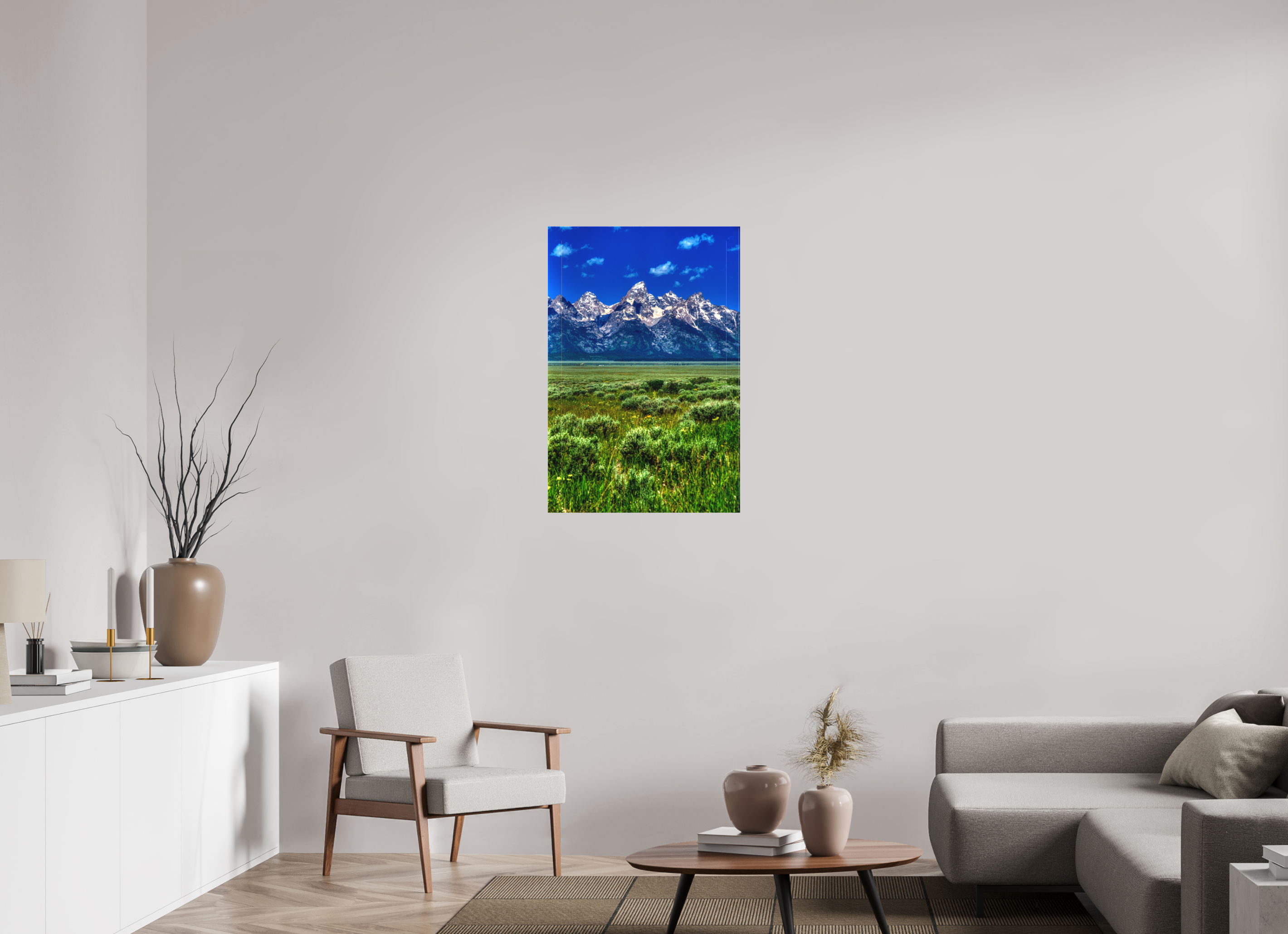24 x 36″, Matte Canvas The Grand Tetons