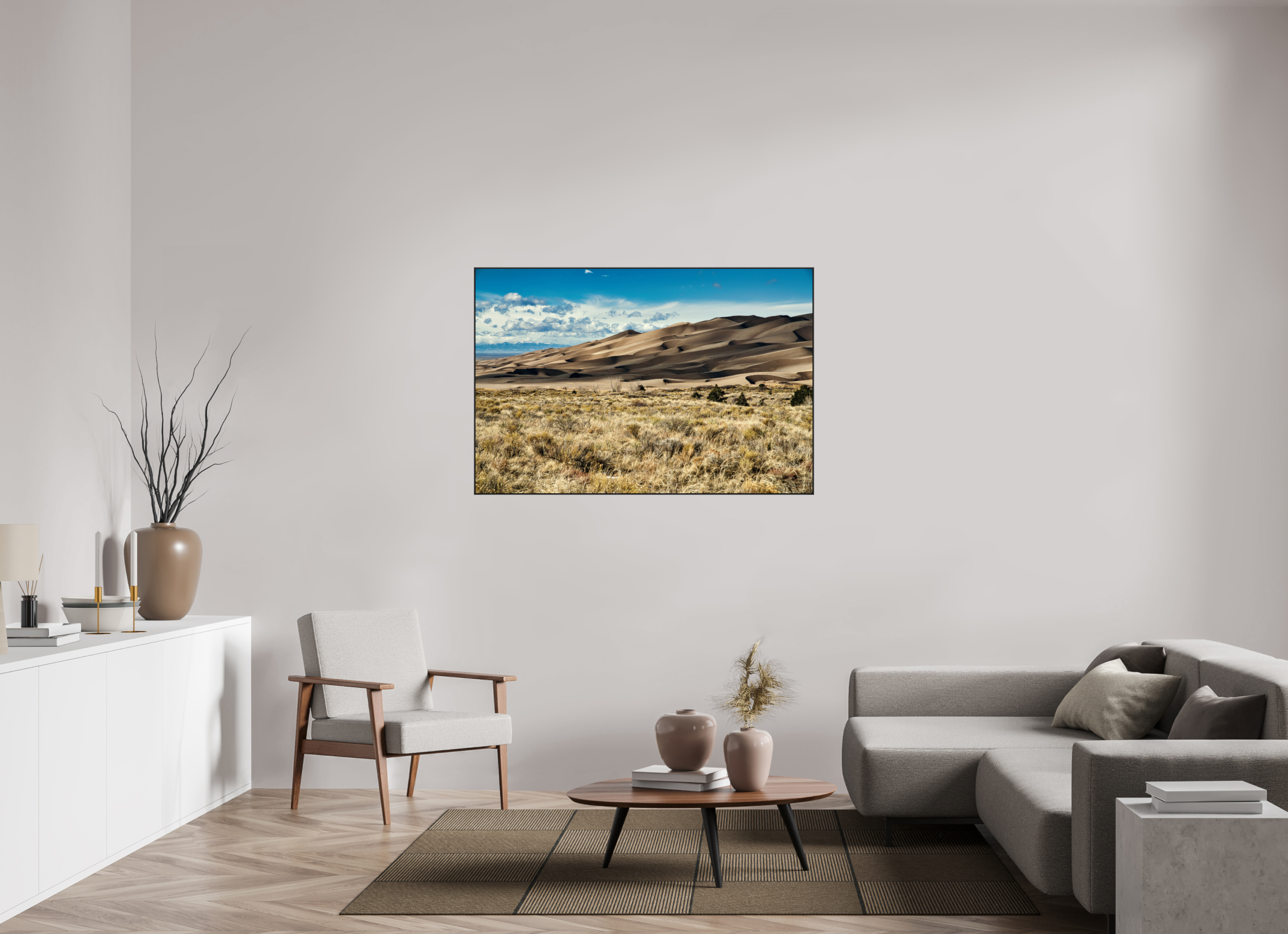 54 x 36″, Famed Aluminum (Black) Great Sand Dunes National Park
