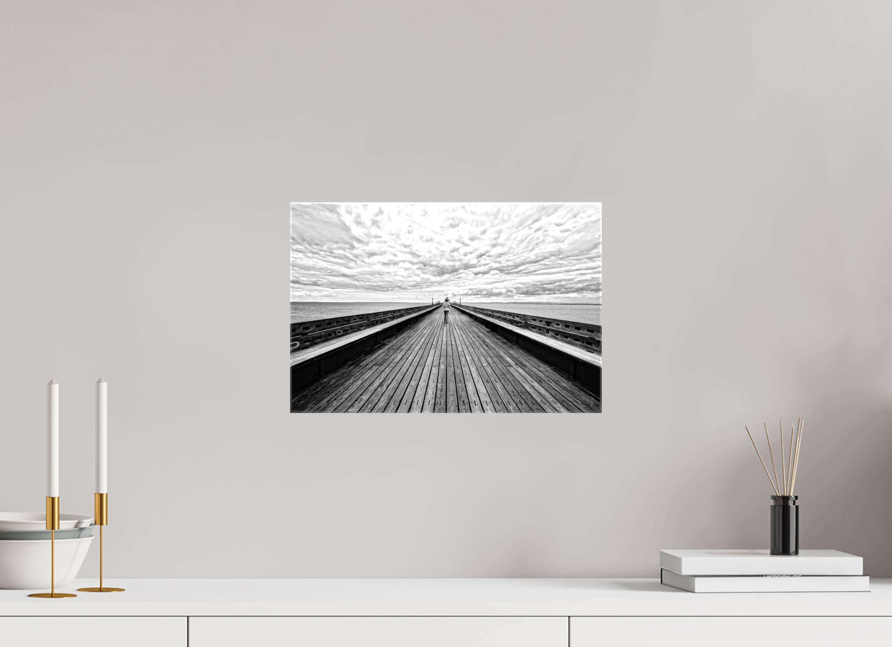 15 x 10″, Glossy Canvas UK Pier