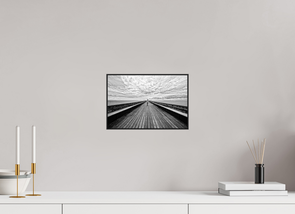 12 x 8″, Photo Print Aluminum (Black) UK Pier