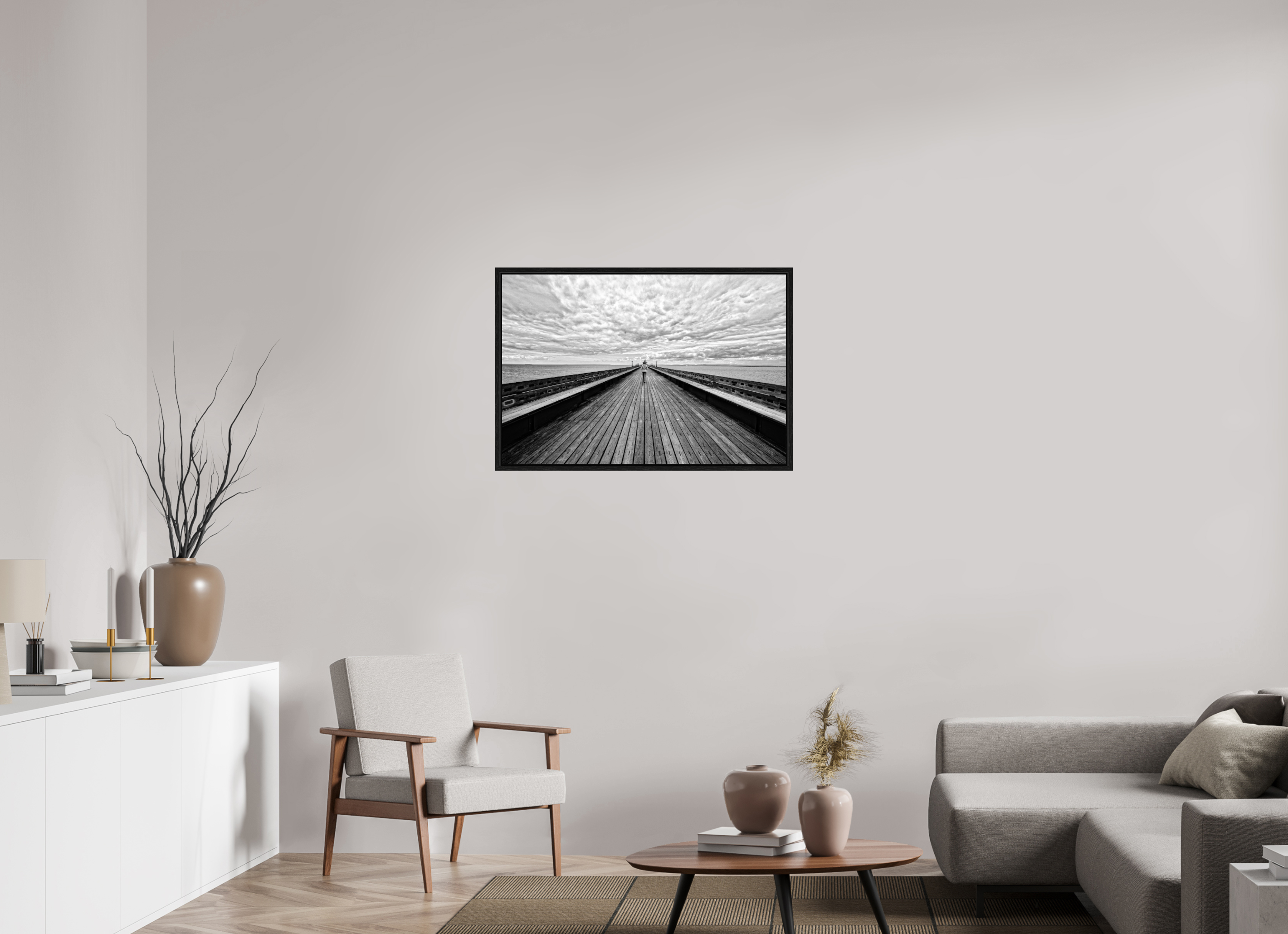 36 x 24″, Floater Frame UK Pier