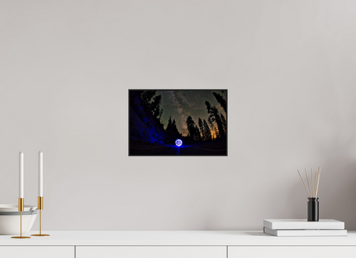 12 x 8″, Photo Print Aluminum (Black) Blue Orb at Sequoia National Park