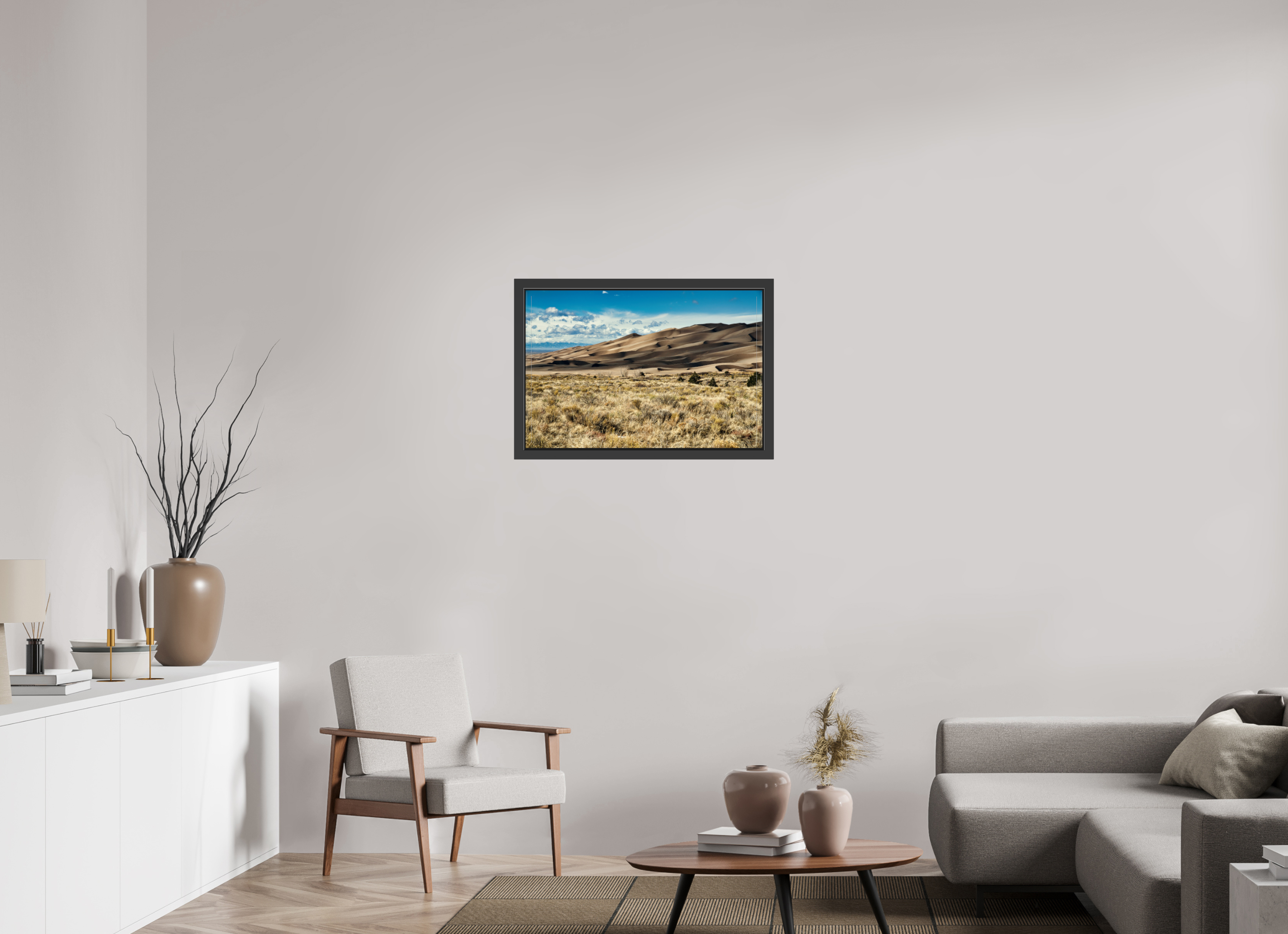 30 x 20″, Framed (Black) Great Sand Dunes National Park