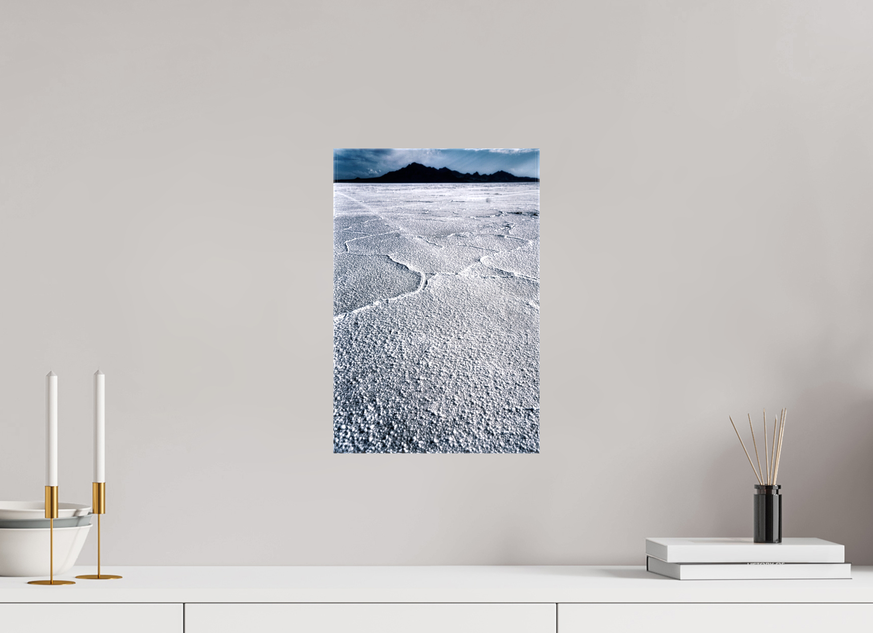 10 x 15″, Glossy Canvas Bonneville Salt Flats