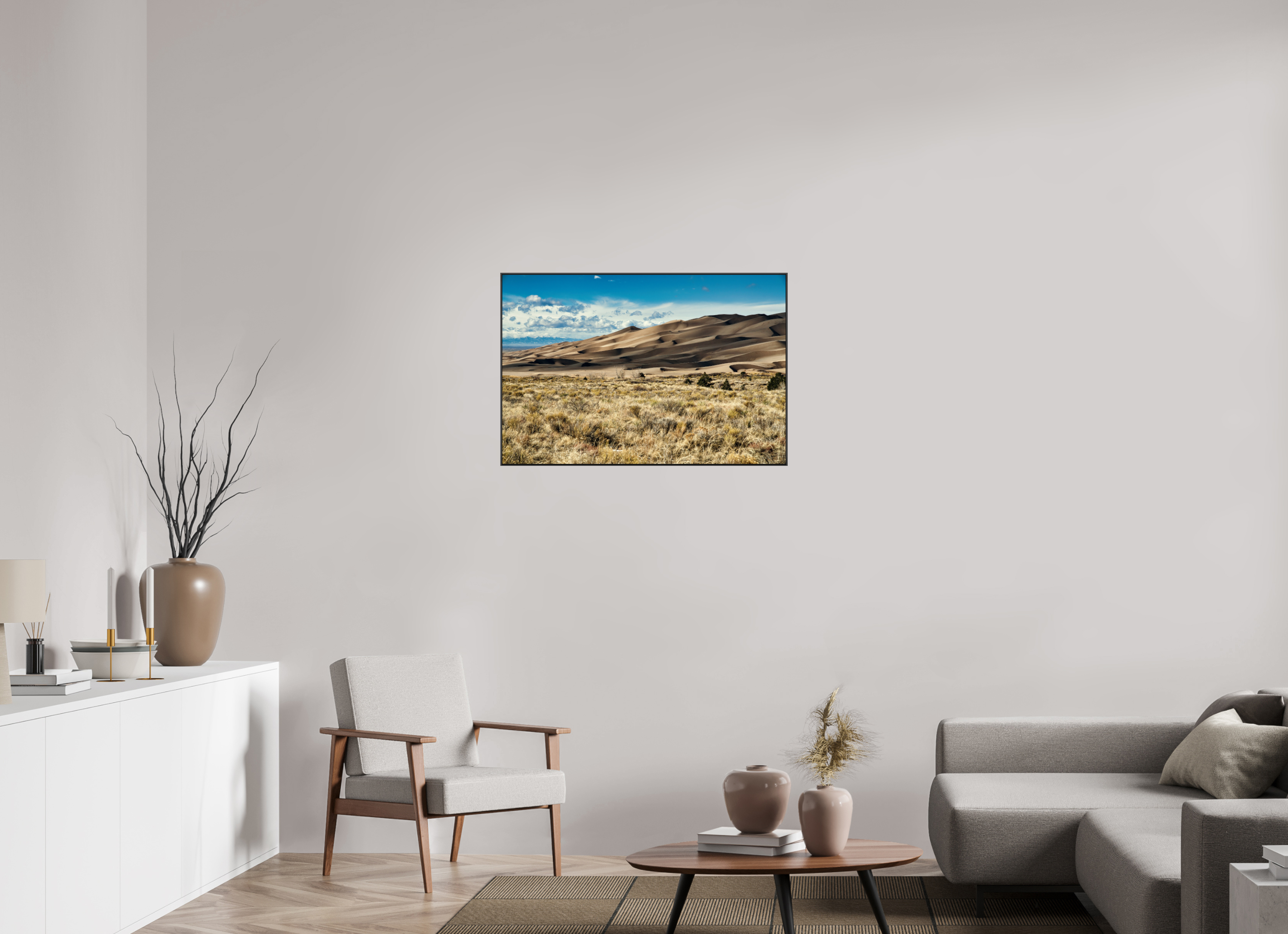 36 x 24″, Famed Aluminum (Black) Great Sand Dunes National Park
