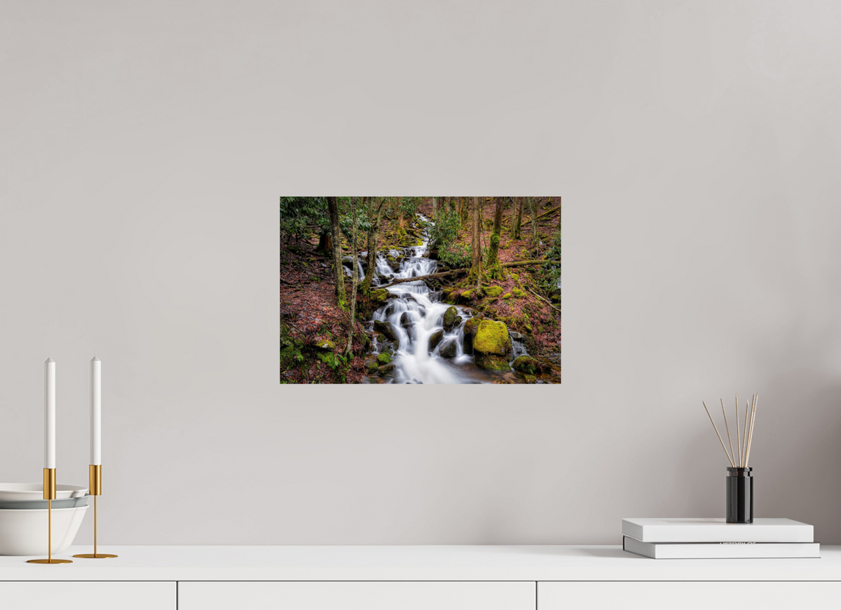 15 x 10″, Paper Only Waterfall in Smokey Mountain National Park