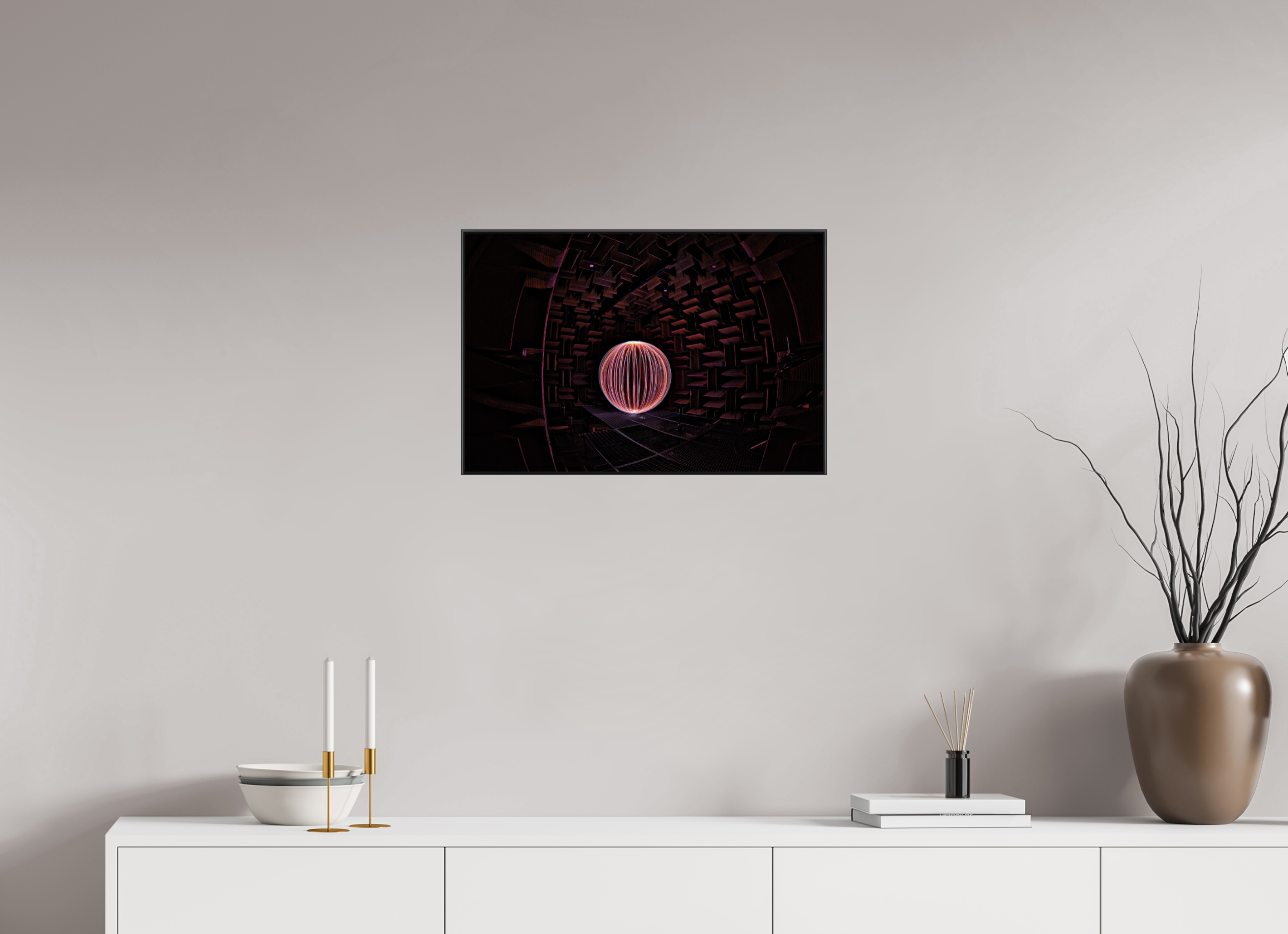 24 x 16″, Famed Aluminum (Black) Red Orb at Klipsch
