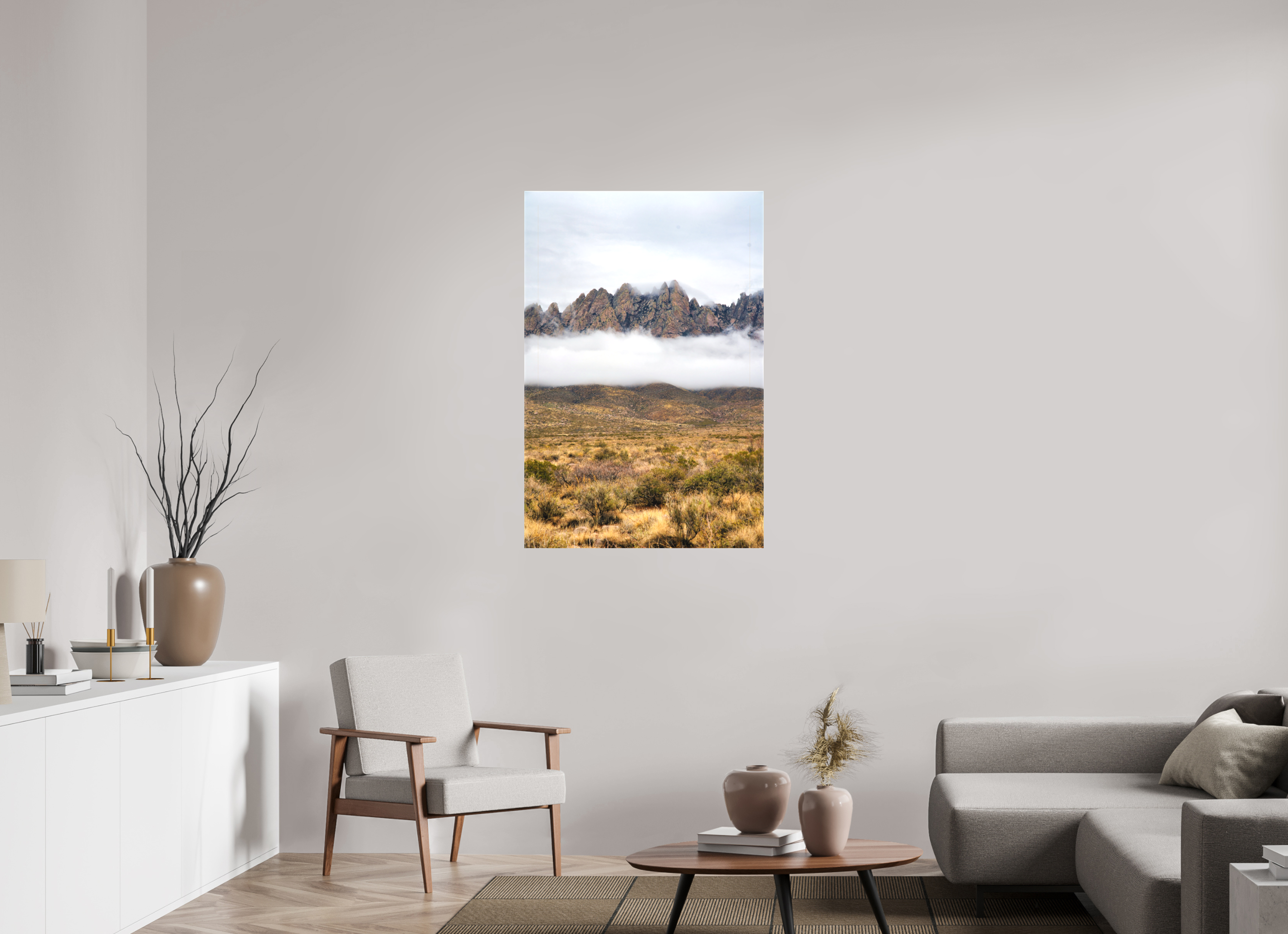 30 x 45″, Matte Canvas Organ Mountains