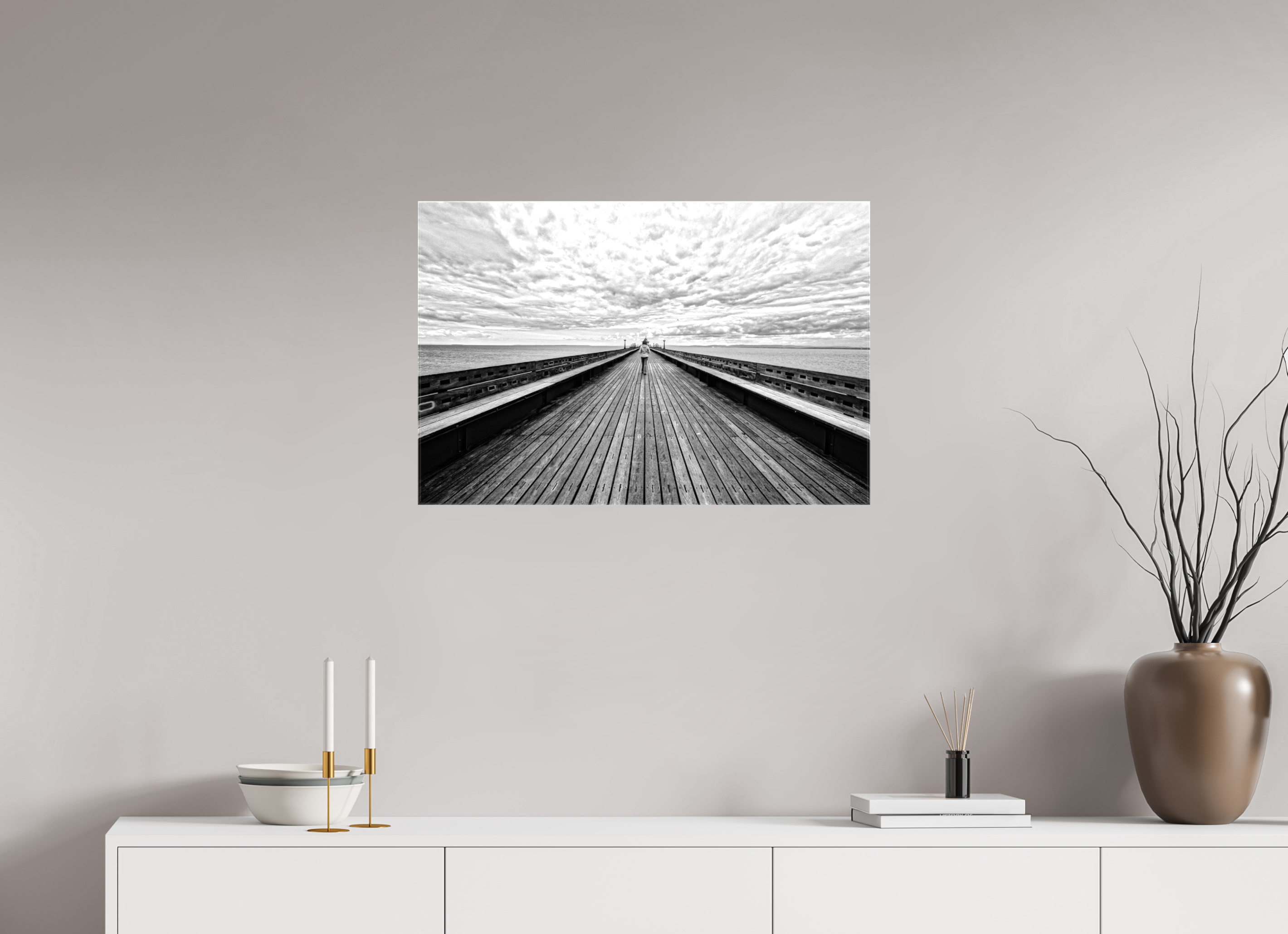 30 x 20″, Glossy Canvas UK Pier