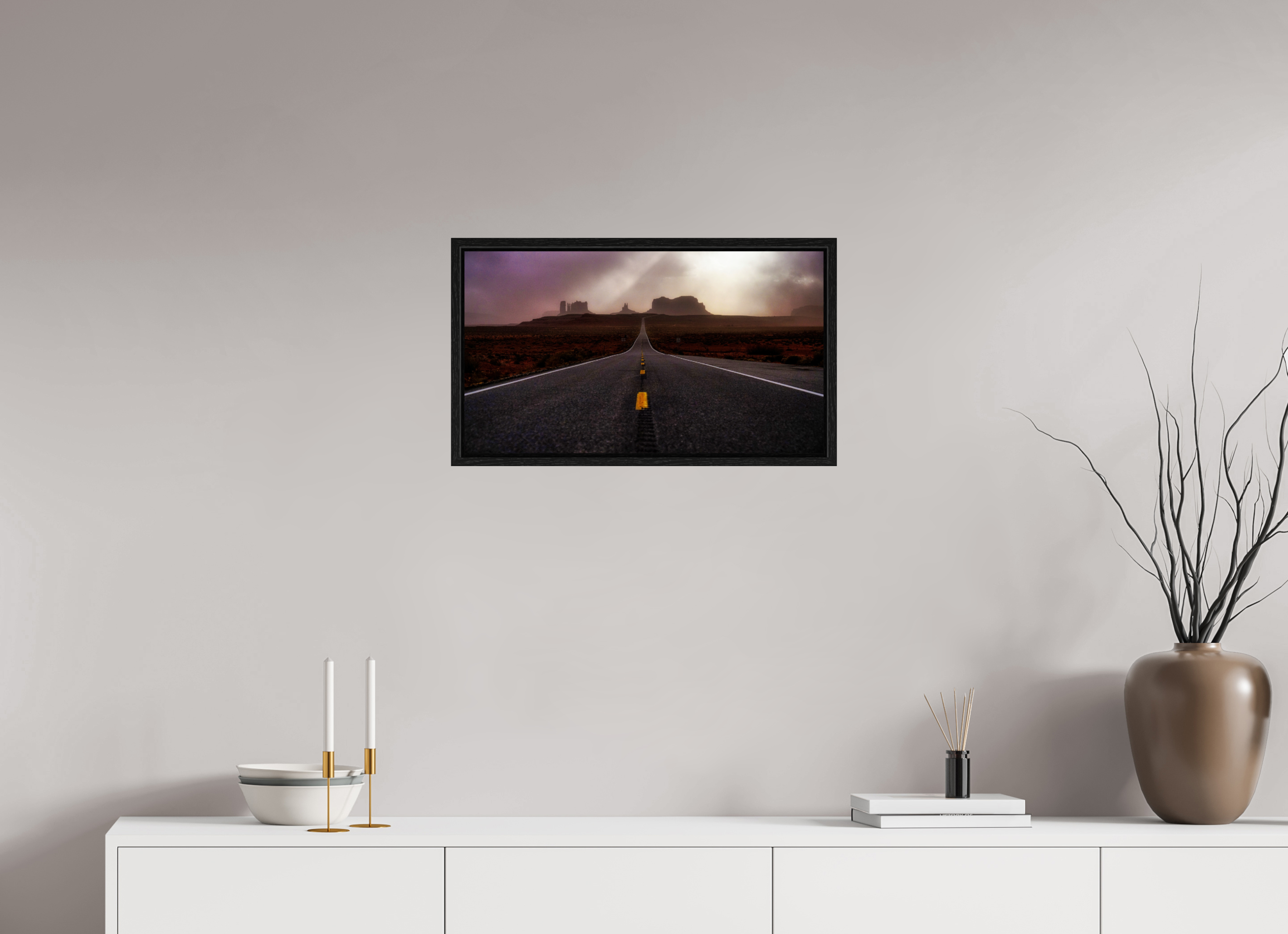 24 x 13.5″, Floater Frame Monument Valley
