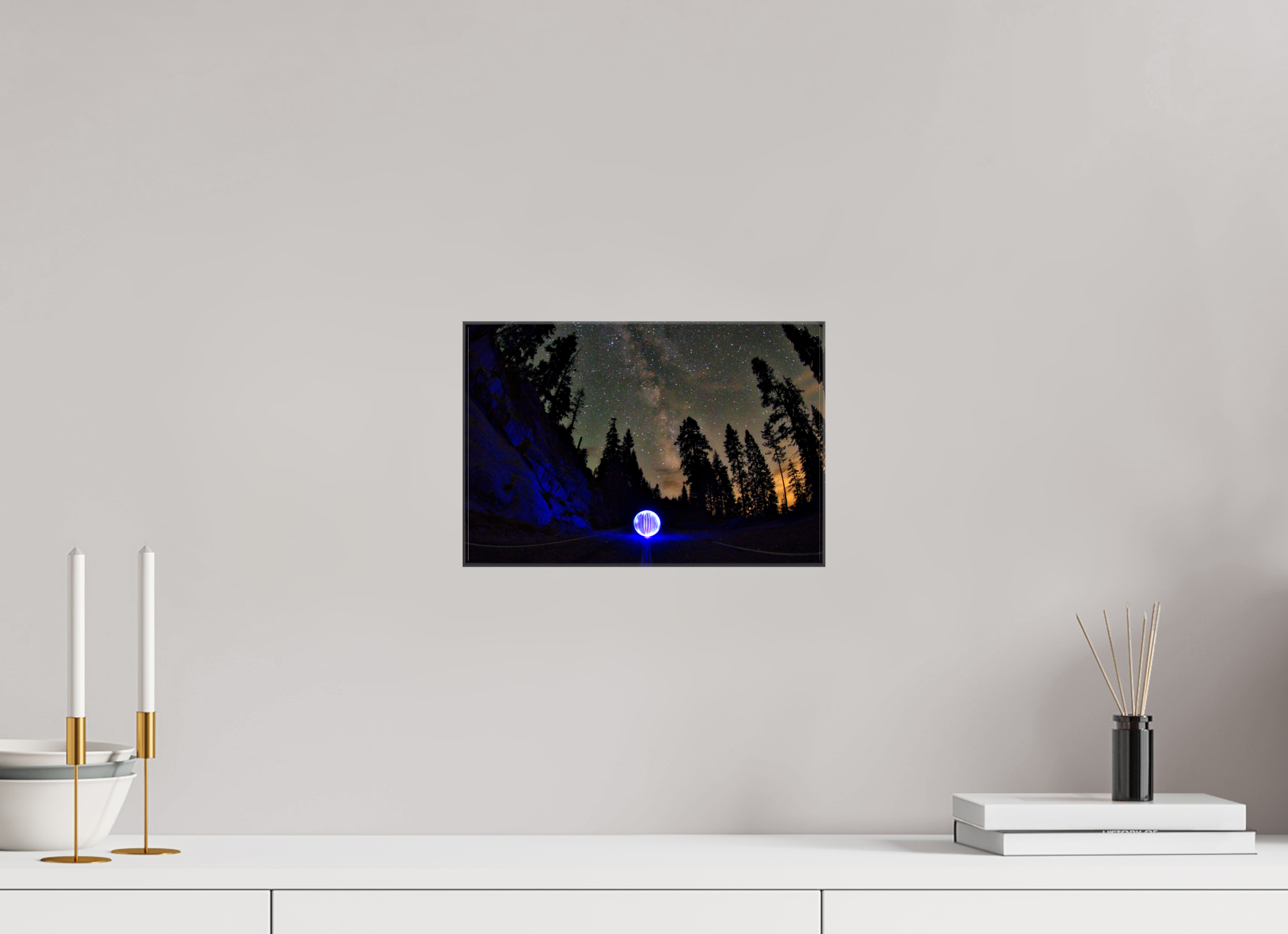 12 x 8″, Glossy Canvas Blue Orb at Sequoia National Park
