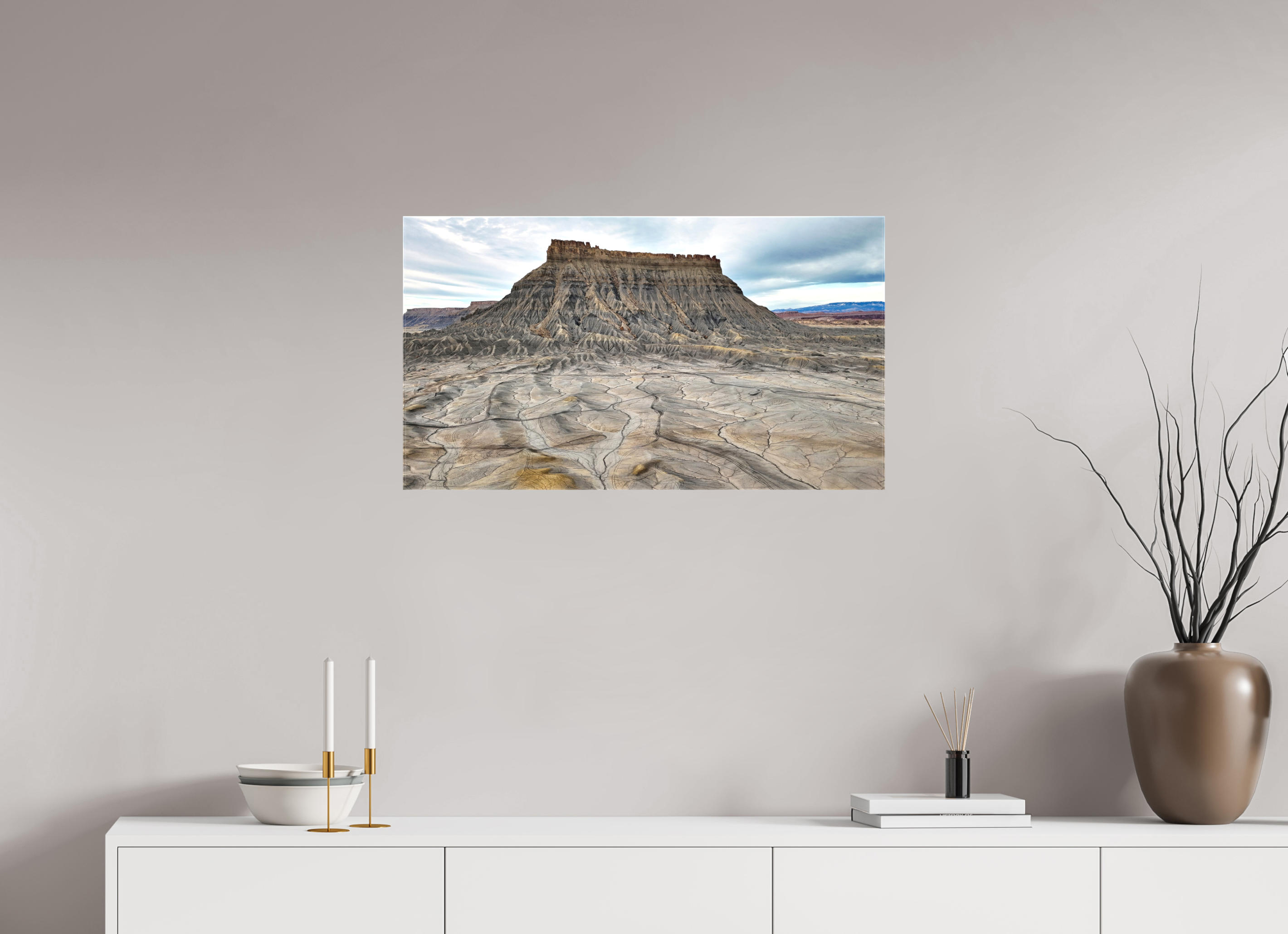 32 x 18″, Glossy Canvas Factory Butte