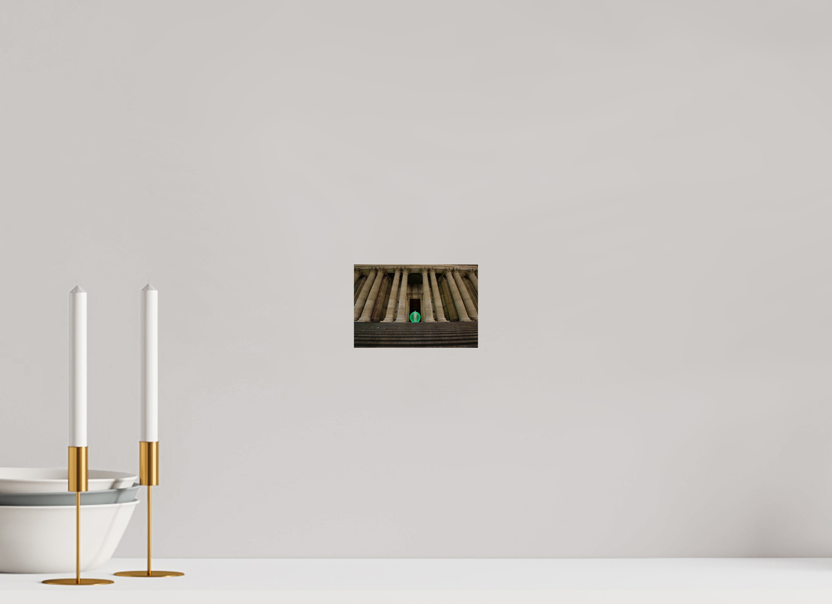 6 x 4″, Paper Only Green Orb in London