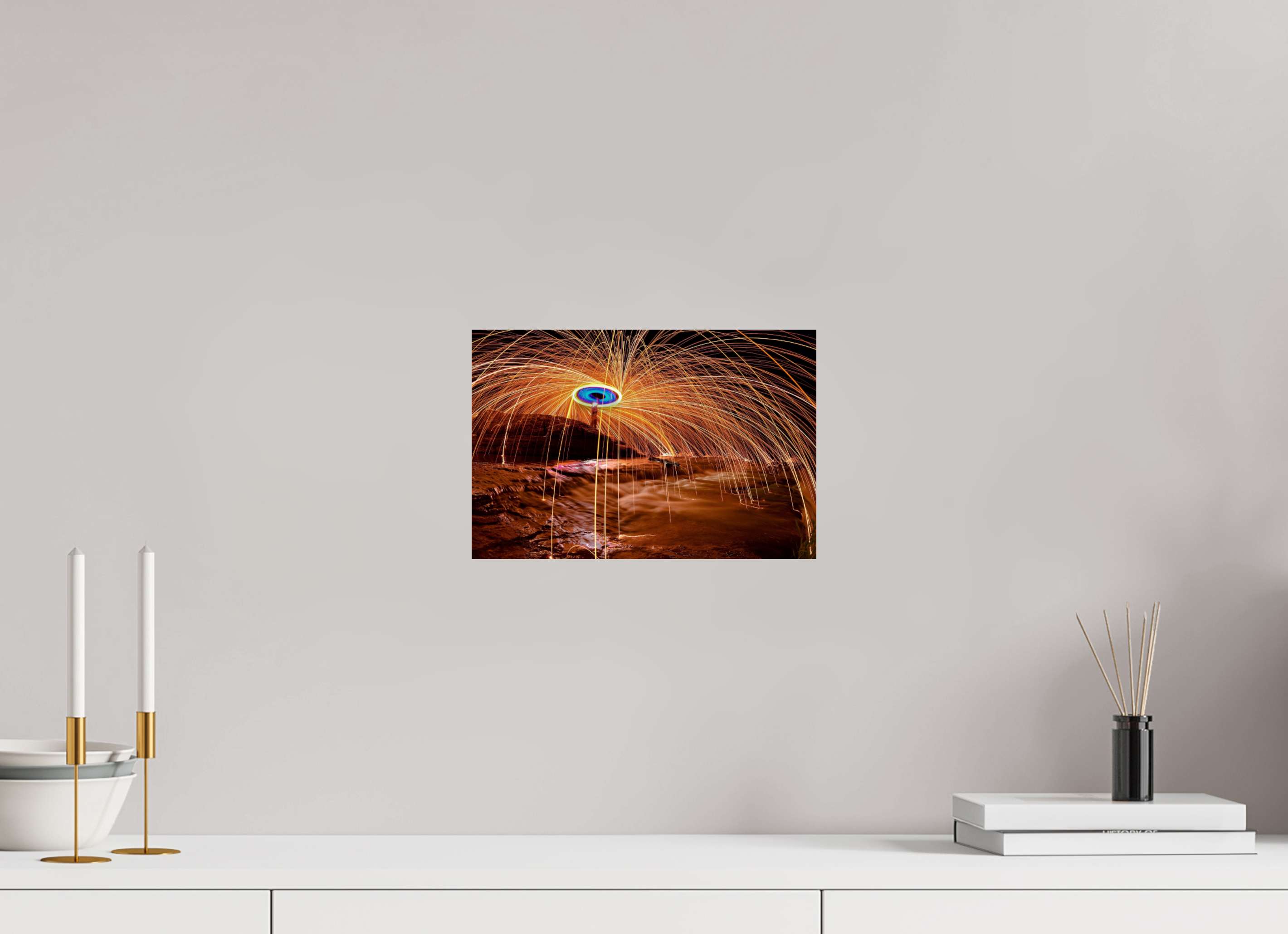 12 x 8″, Photo Print On Fuji Crystal DP II Steel Wool Waterfall