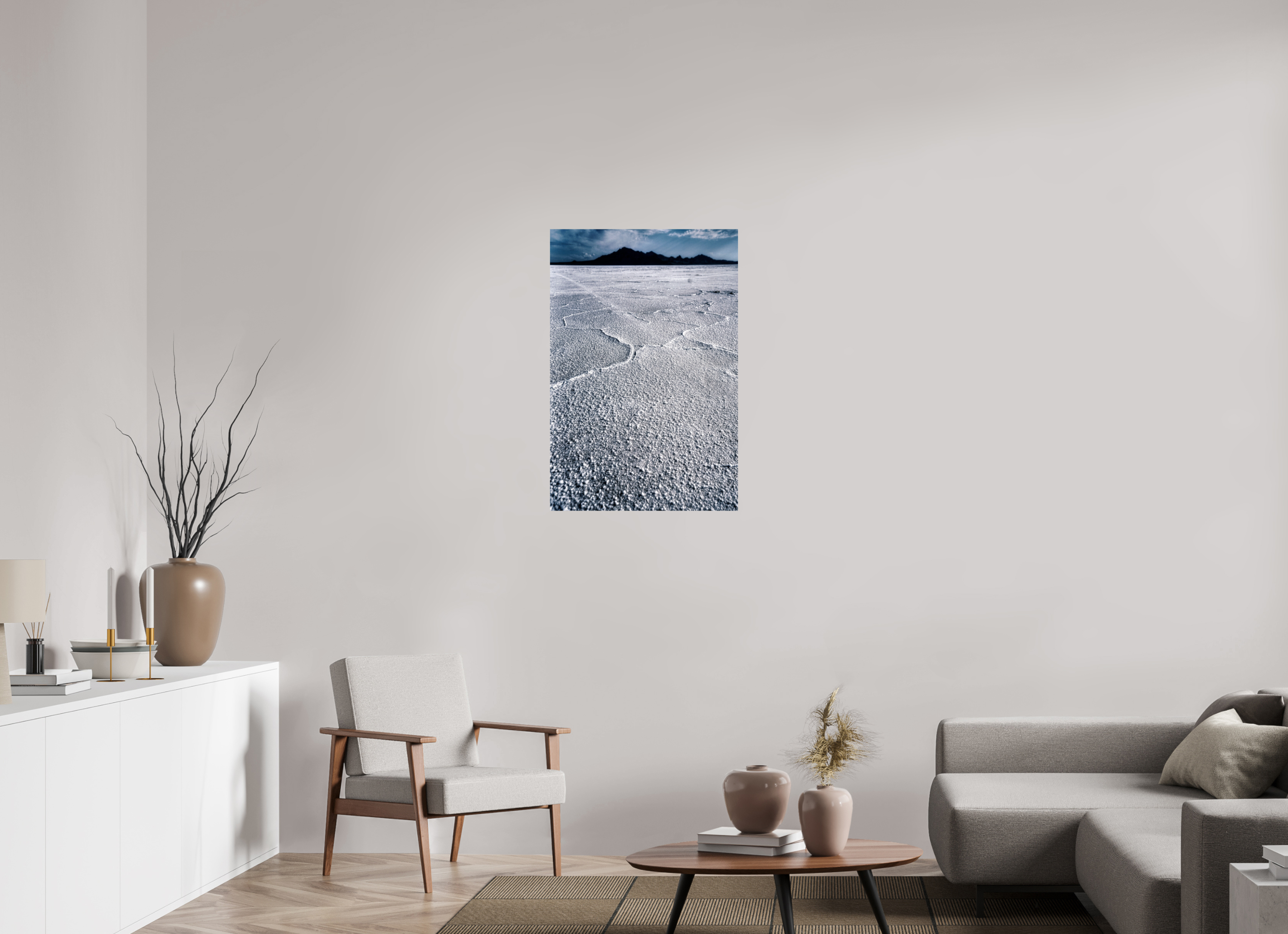 24 x 36″, Paper Only Bonneville Salt Flats