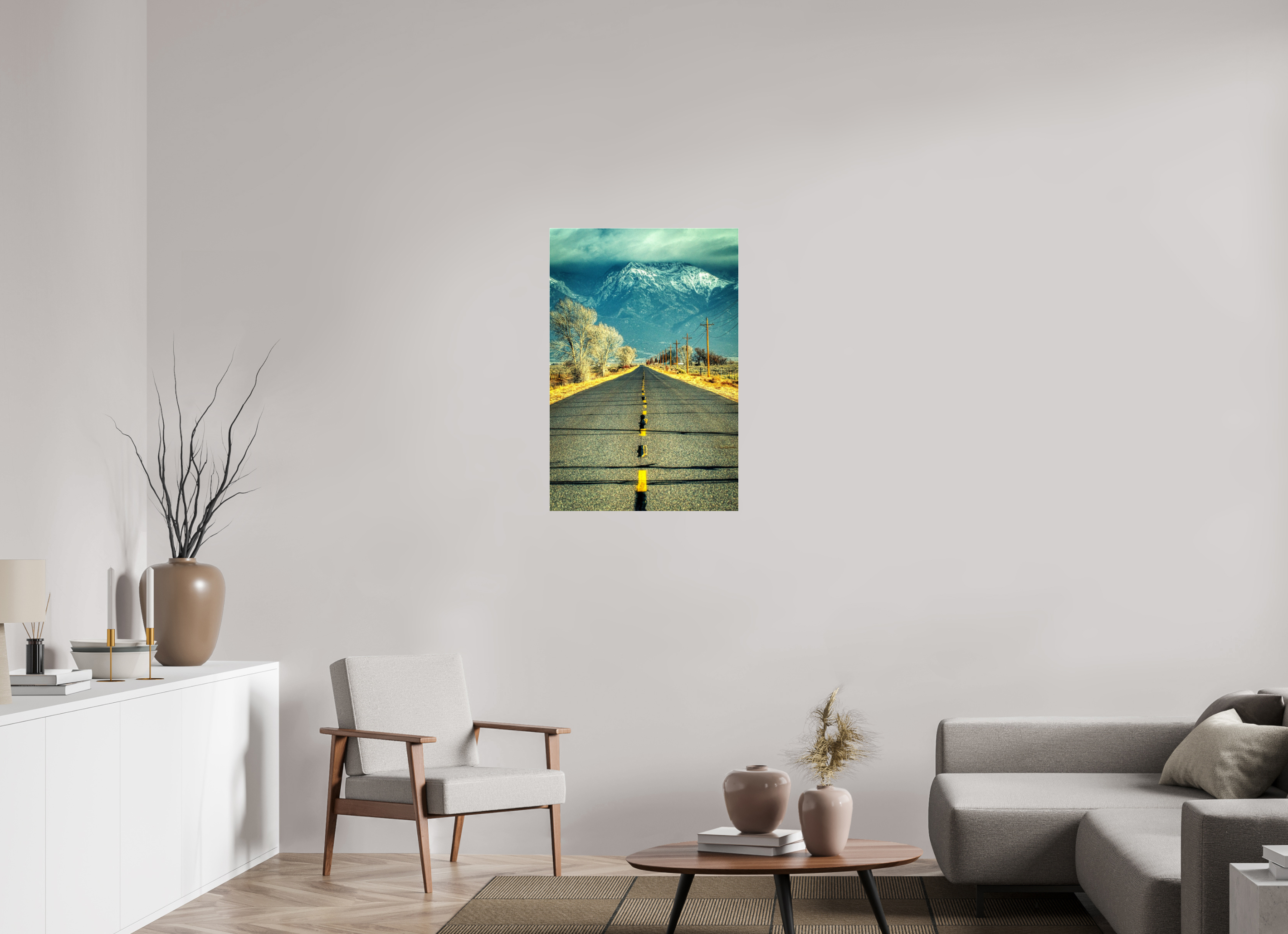 24 x 36″, Glass The Road To Crestone