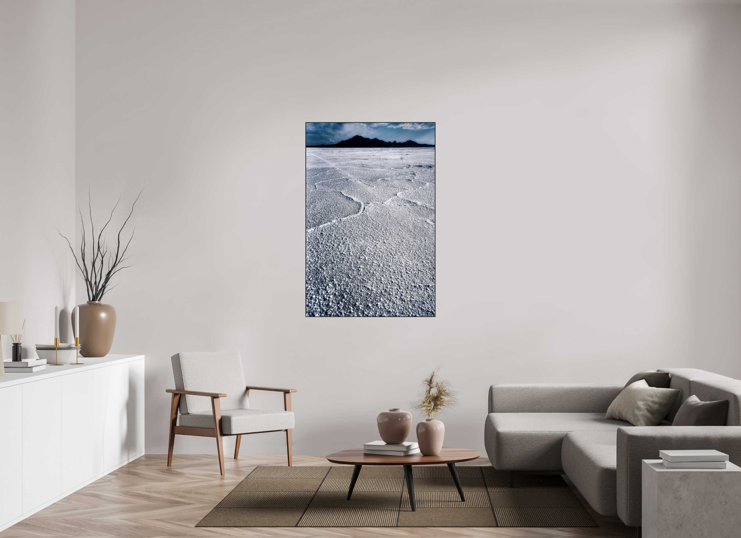 36 x 54″, Photo Print Aluminum (Black) Bonneville Salt Flats