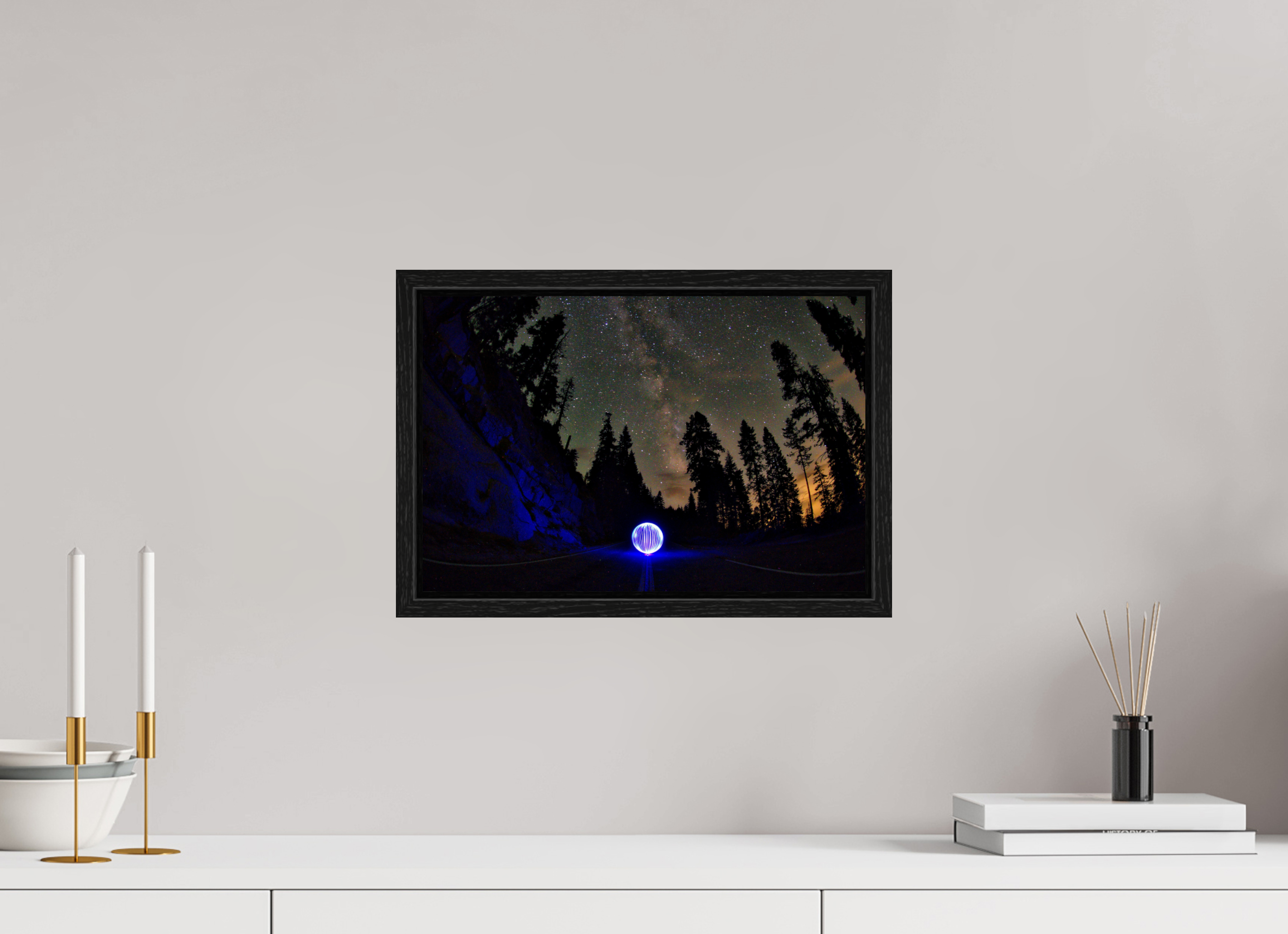 15 x 10″, Floater Frame Blue Orb at Sequoia National Park