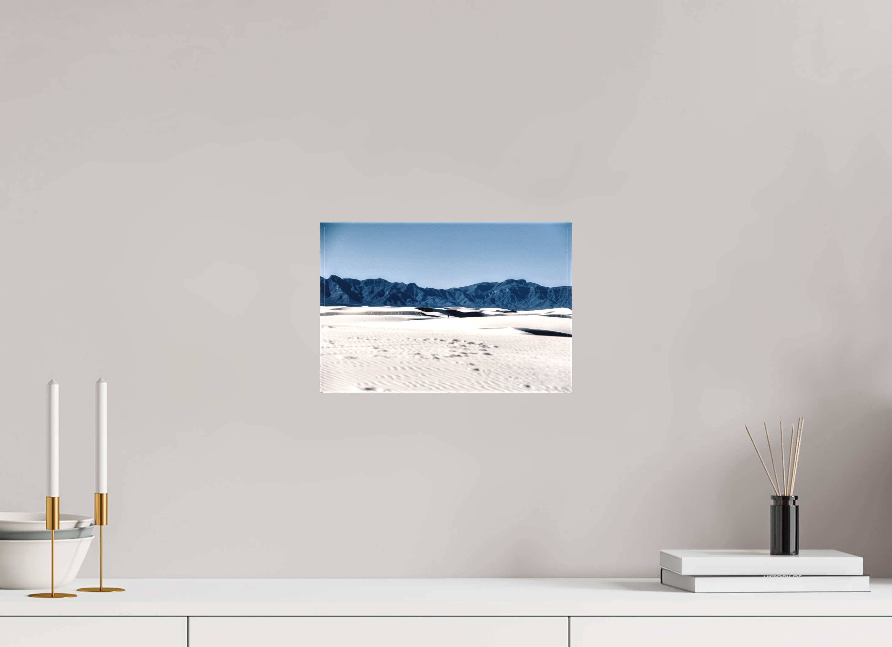 12 x 8″, Matte Canvas Wandering White Sands