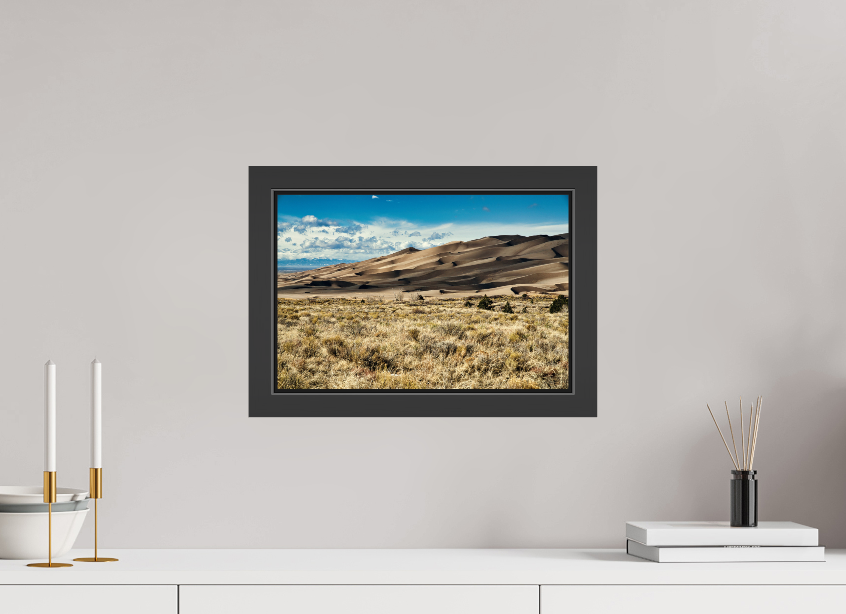 15 x 10″, Framed (Black) Great Sand Dunes National Park