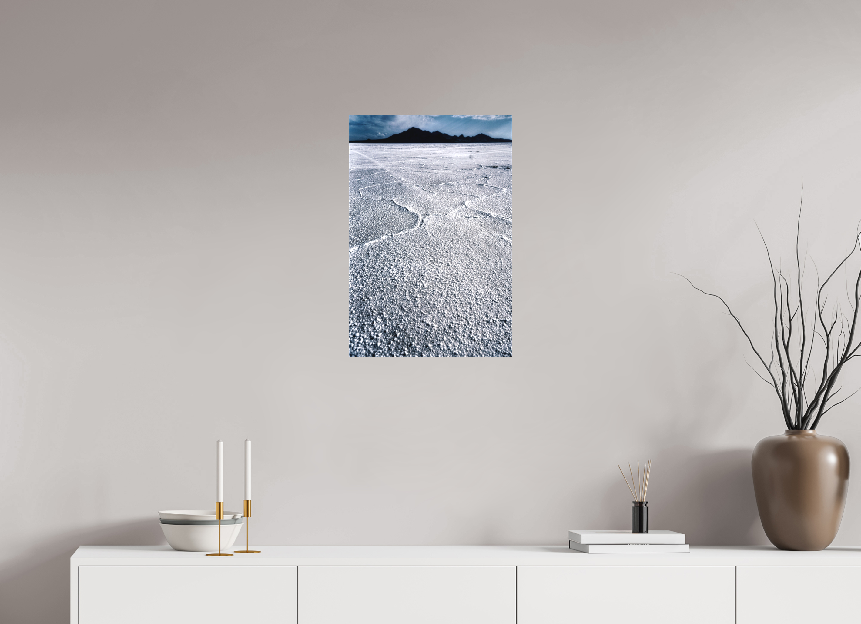 16 x 24″, Matte Canvas Bonneville Salt Flats