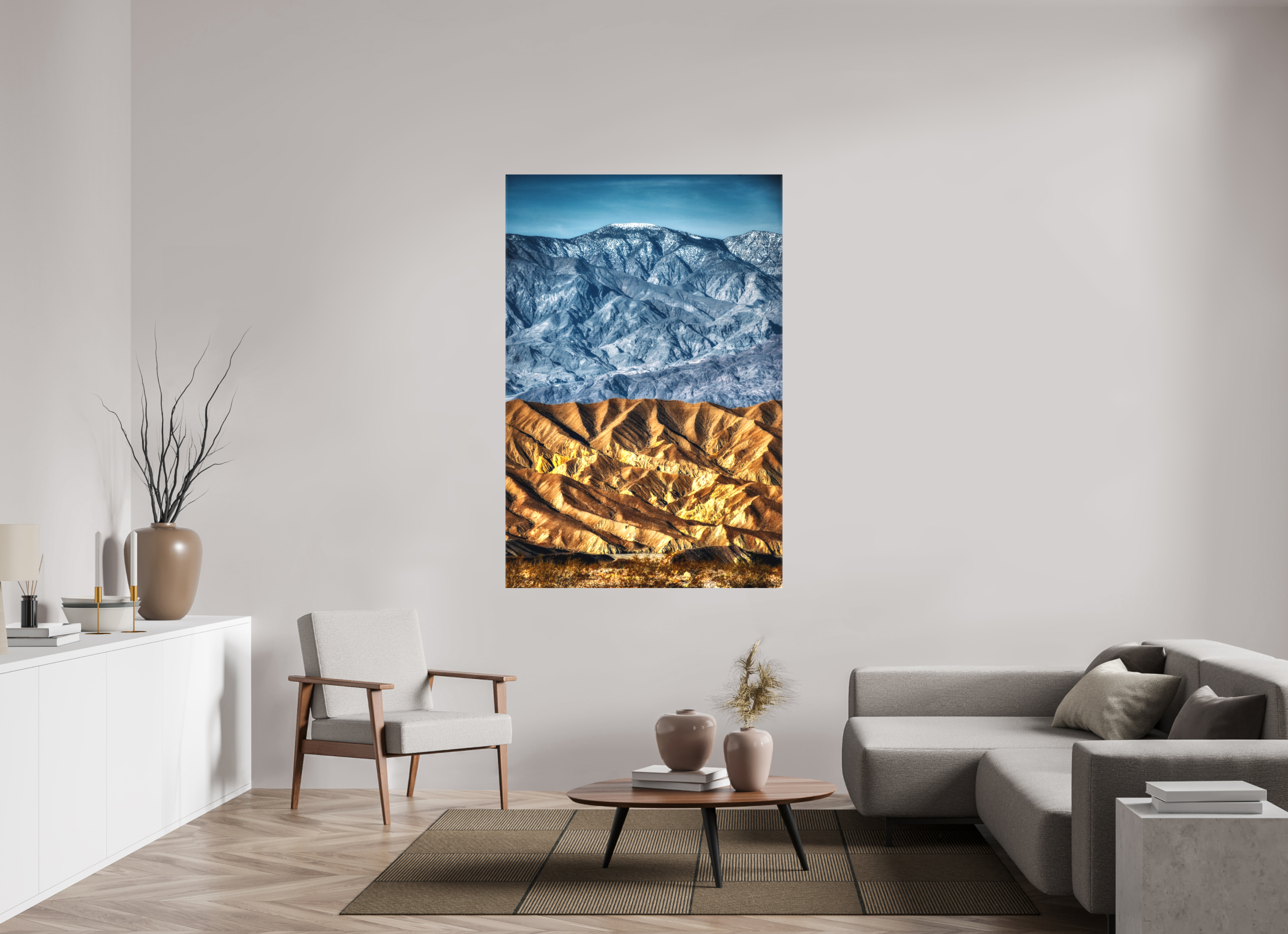 44 x 66″, Matte Canvas Death Valley Mountains