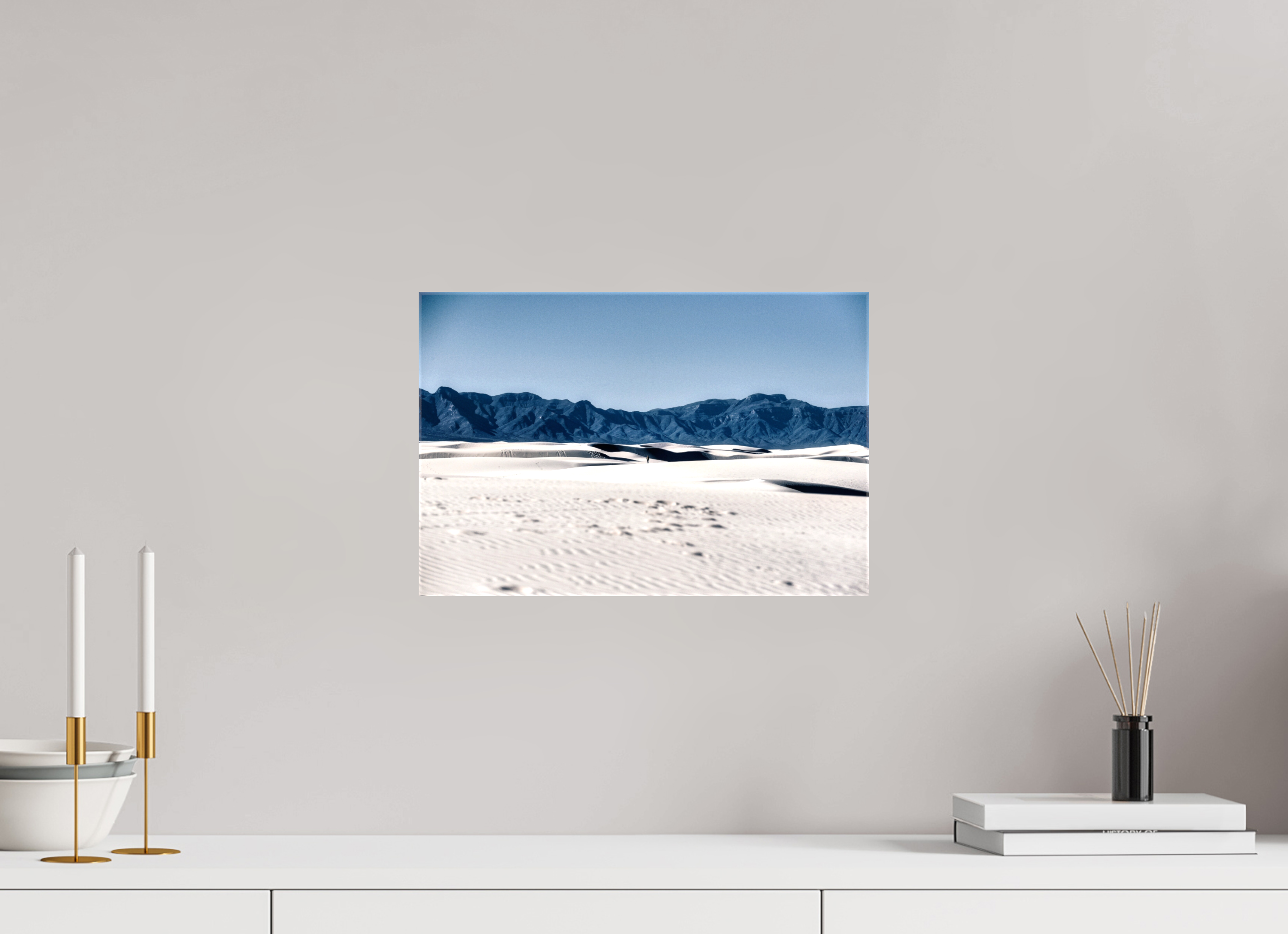 15 x 10″, Glossy Canvas Wandering White Sands