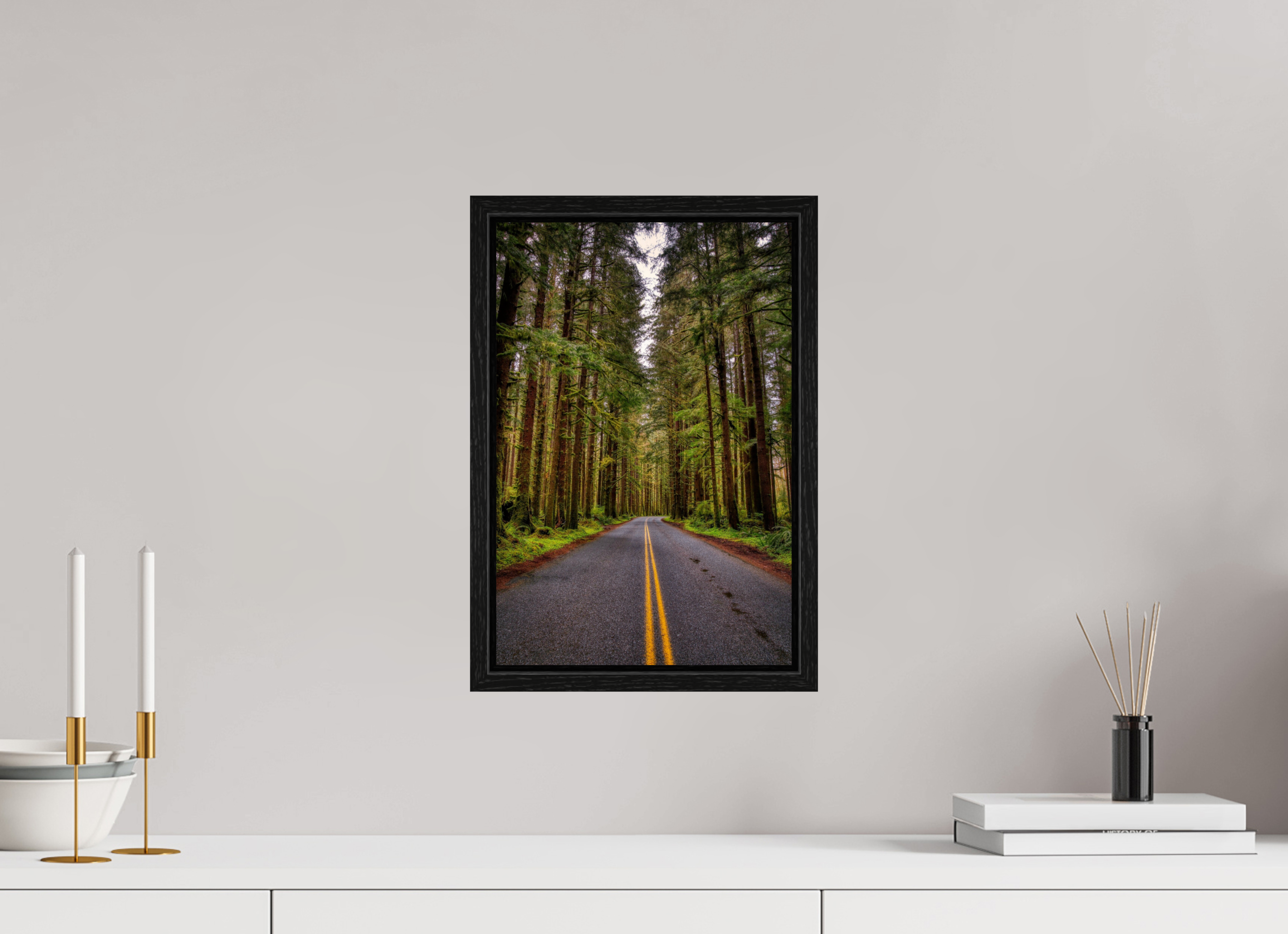 10 x 15″, Floater Frame A Drive Through Olympic National Park