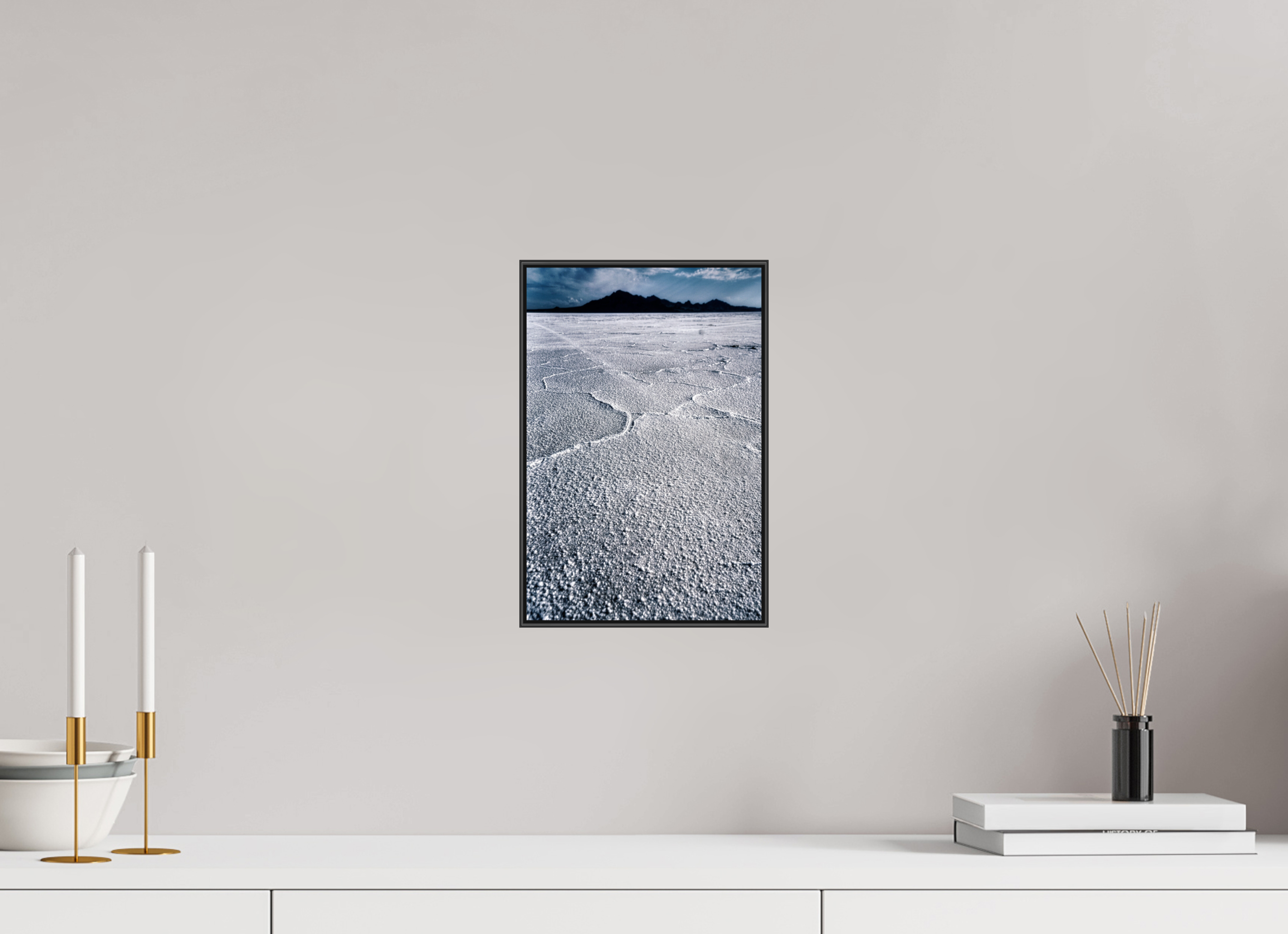 8 x 12″, Famed Aluminum (Black) Bonneville Salt Flats