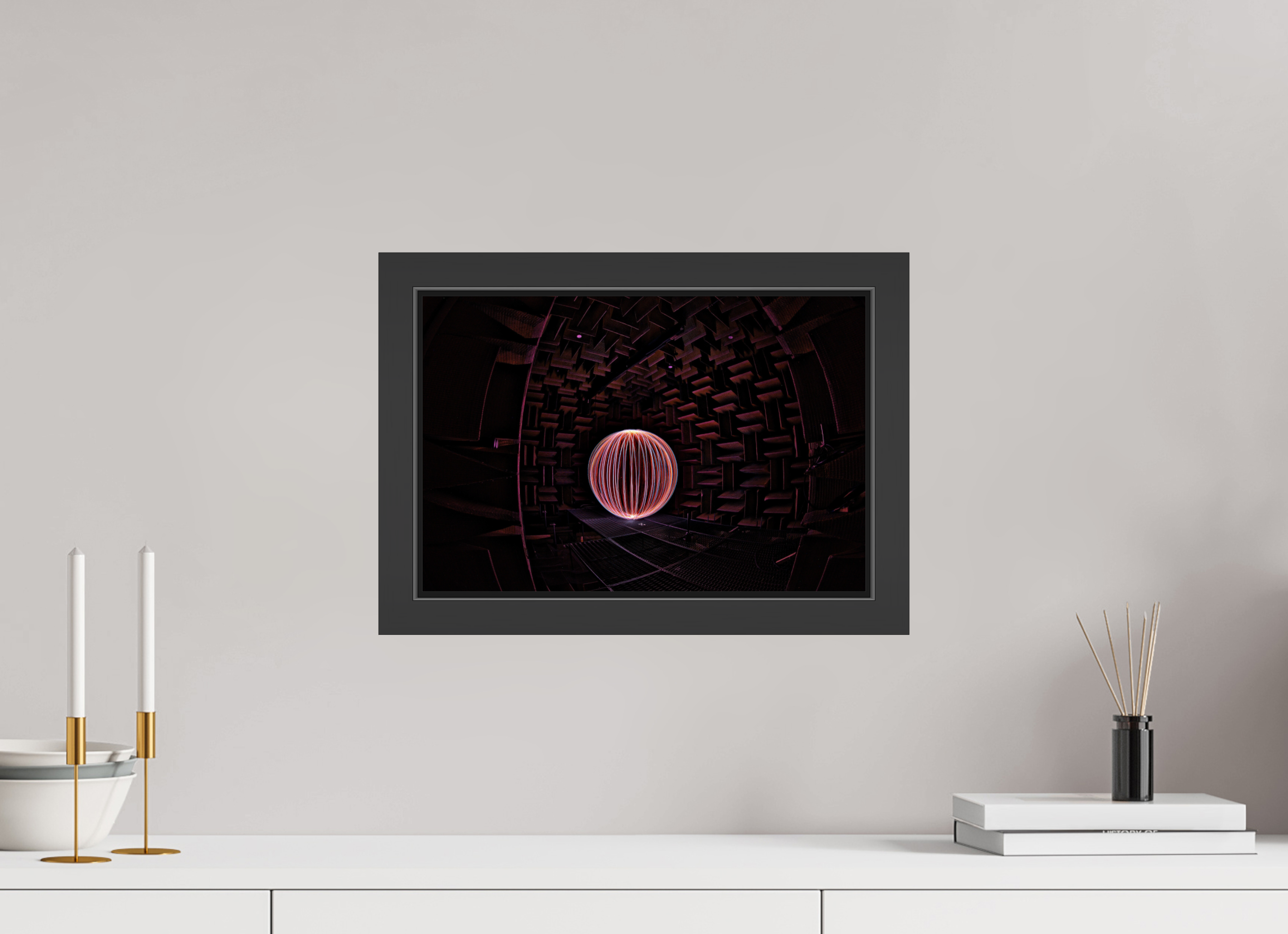 15 x 10″, Framed (Black) Red Orb at Klipsch