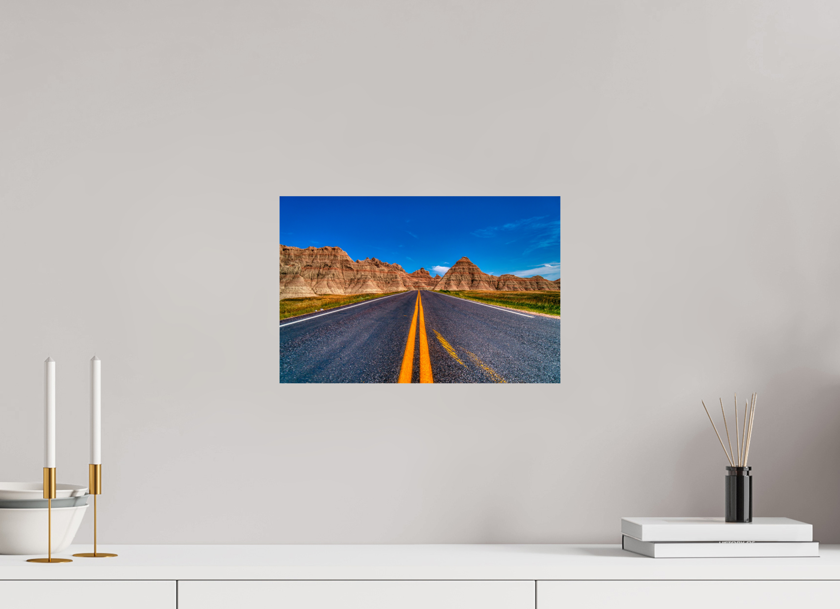 15 x 10″, Paper Only A Drive Through Badlands