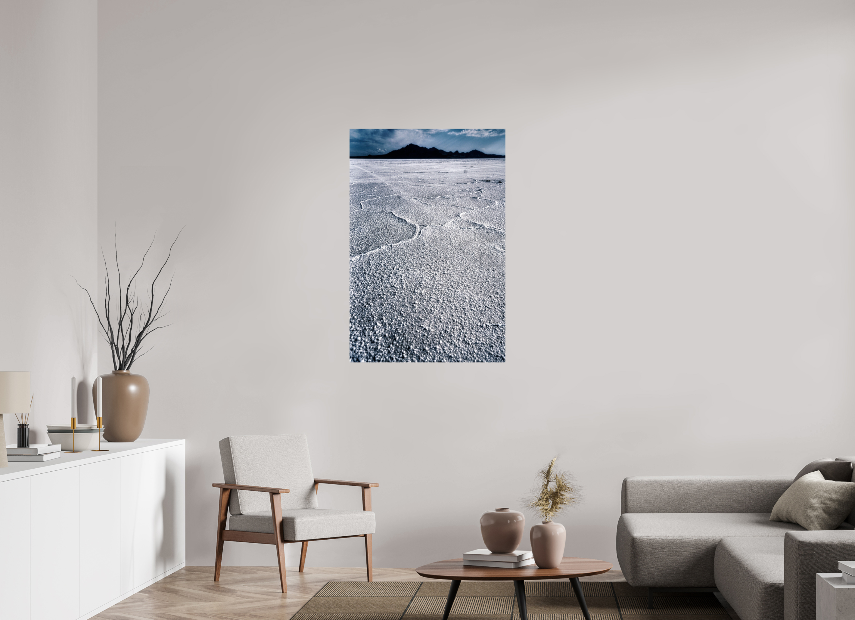 30 x 45″, Paper Only Bonneville Salt Flats