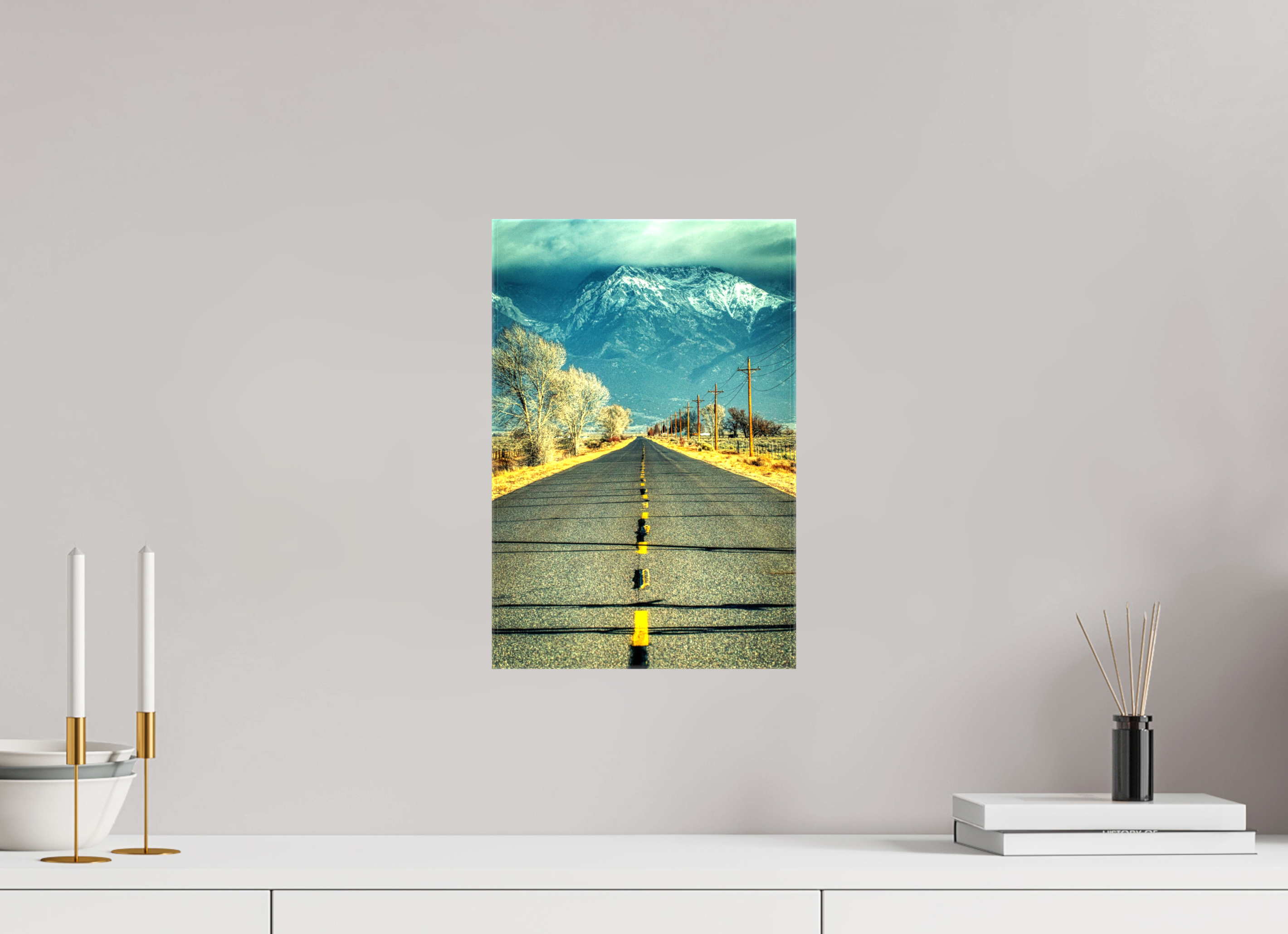 10 x 15″, Glossy Canvas The Road To Crestone