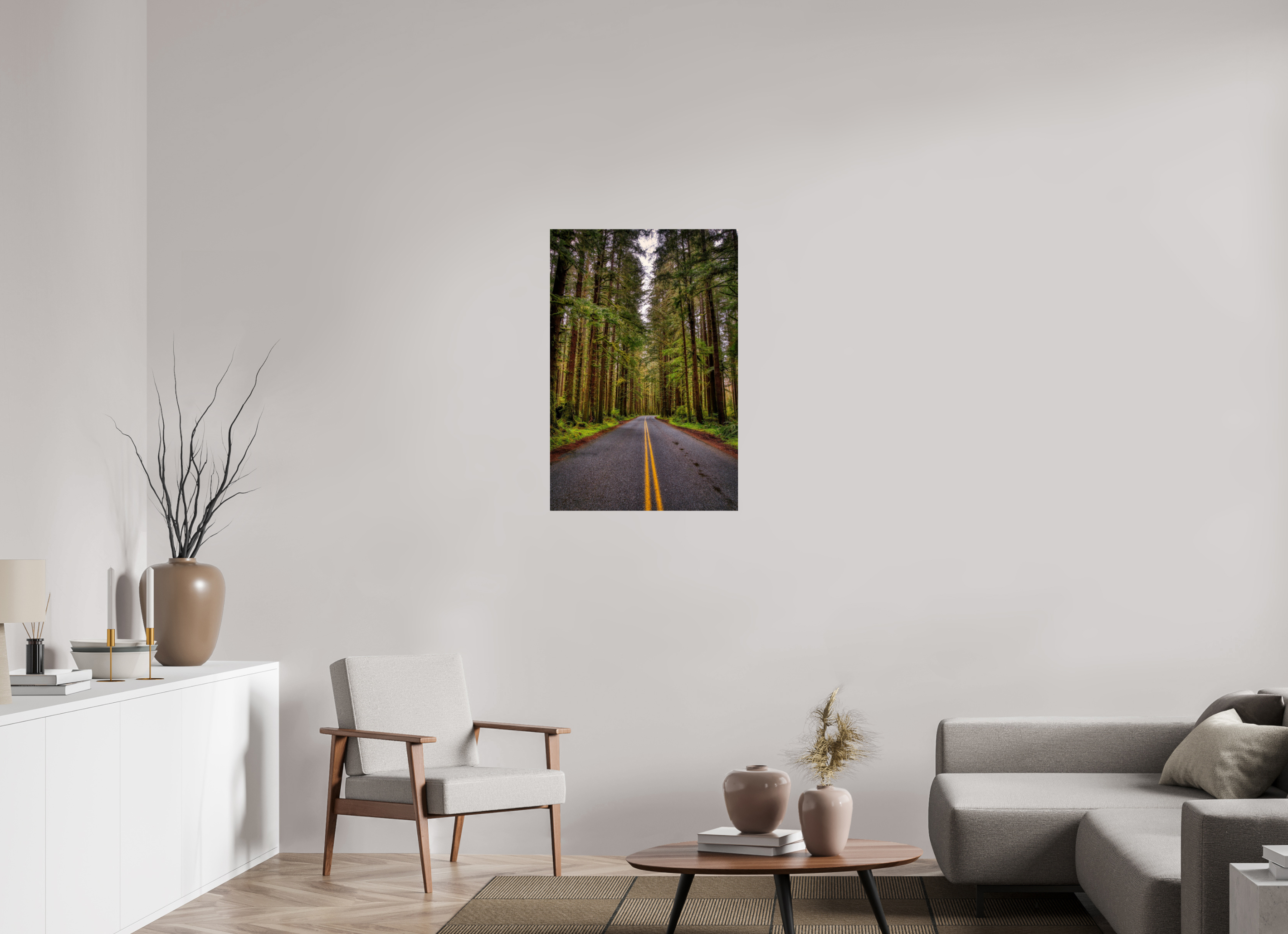 24 x 36″, Photo Print On Fuji Crystal DP II A Drive Through Olympic National Park