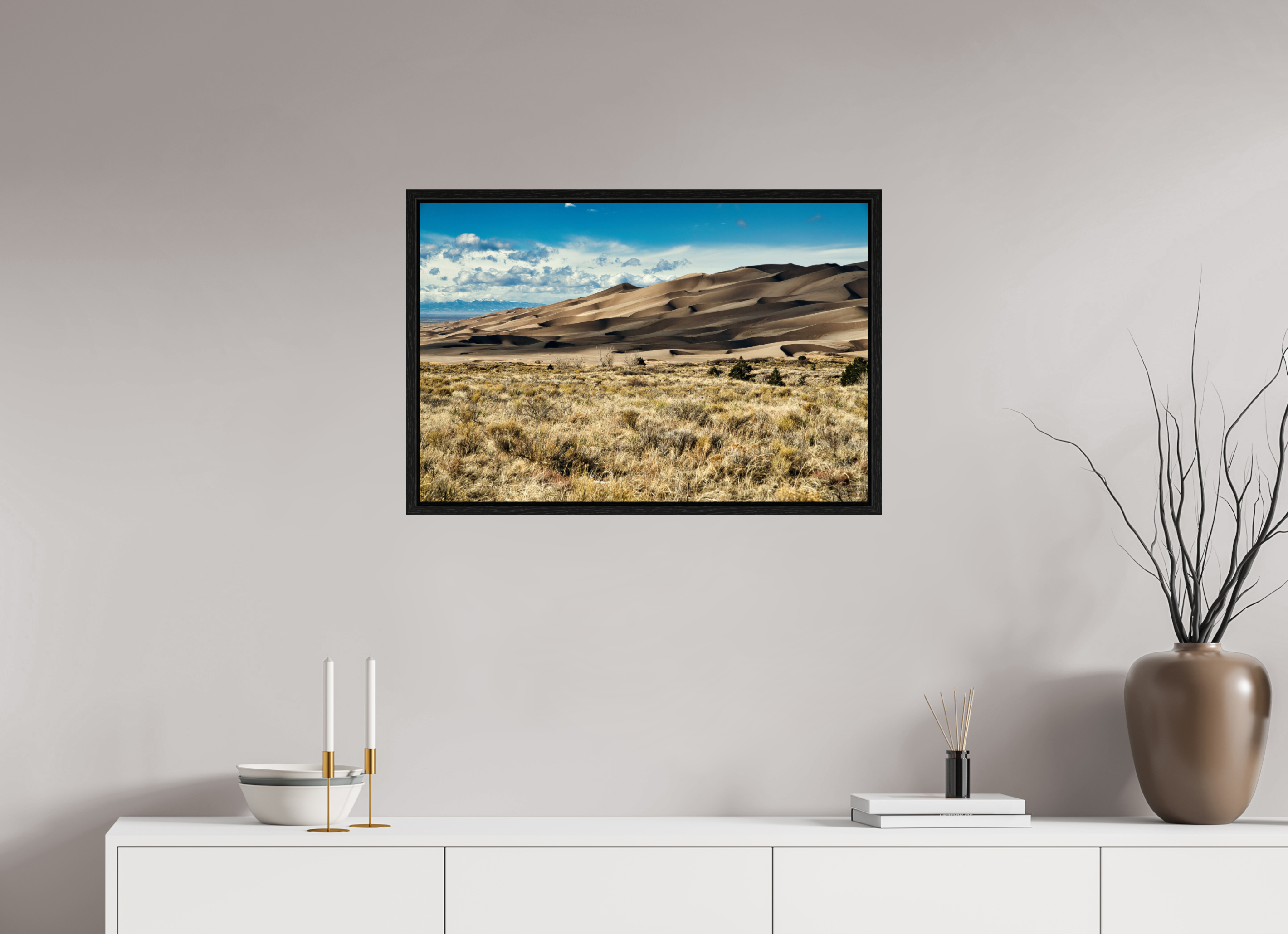 30 x 20″, Floater Frame Great Sand Dunes National Park