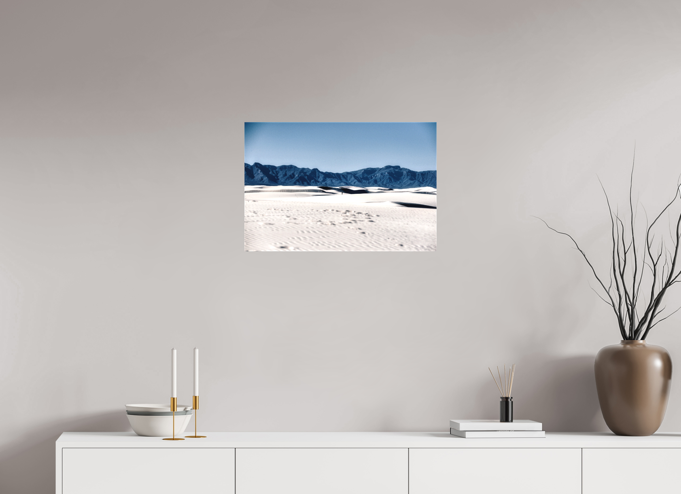 24 x 16″, Matte Canvas Wandering White Sands