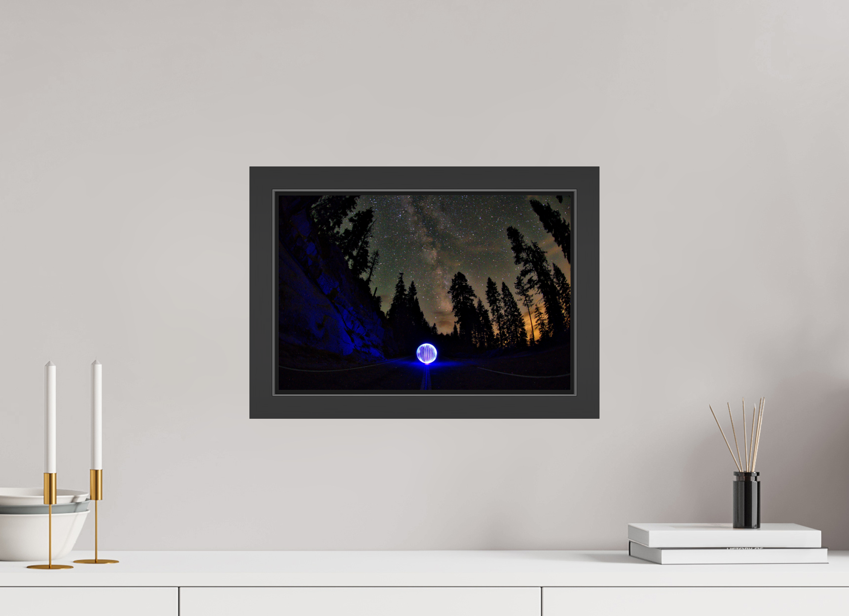 15 x 10″, Framed (Black) Blue Orb at Sequoia National Park