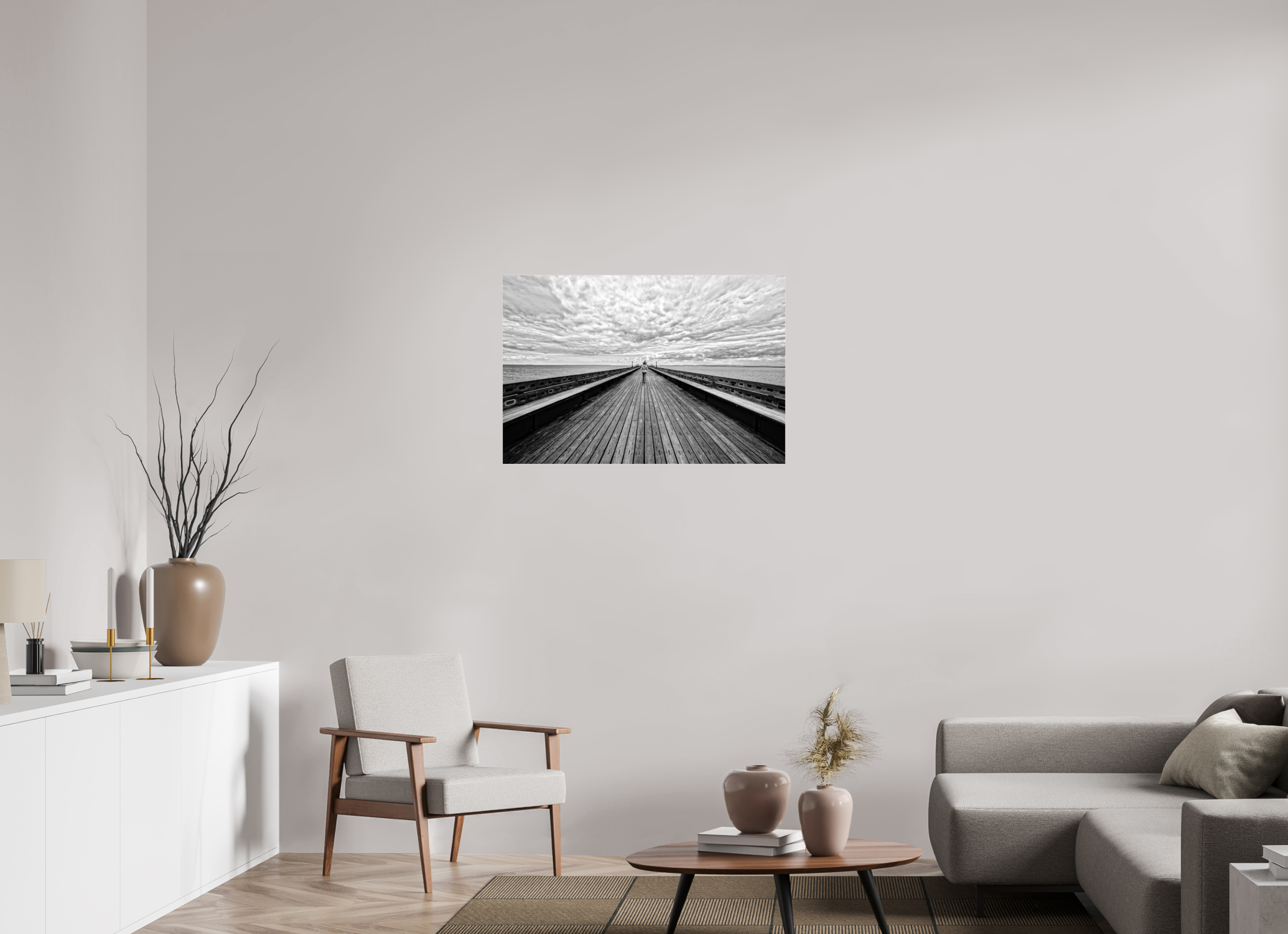 36 x 24″, Glass UK Pier